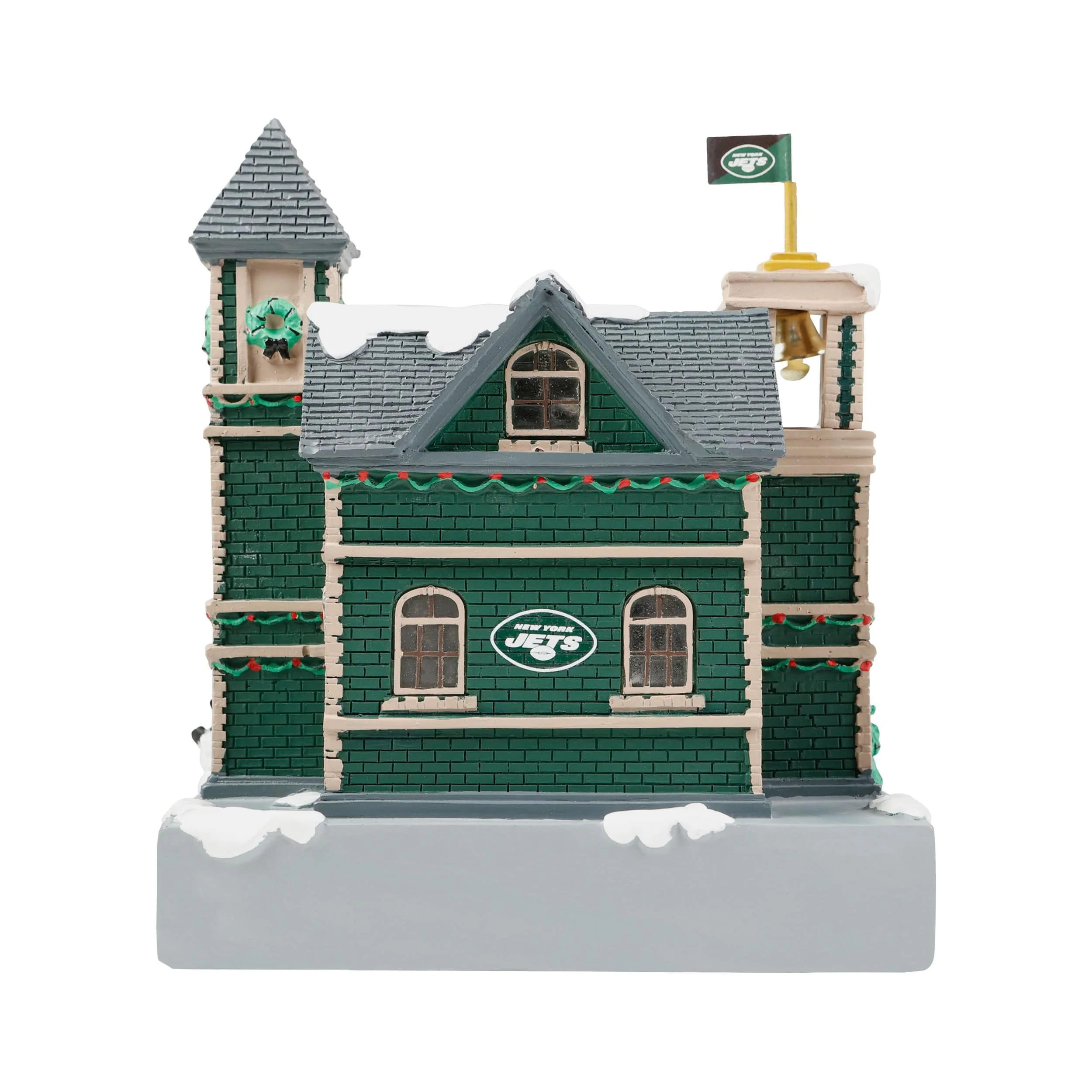 New York Jets NFL Light Up Resin Team Firehouse - Image 5