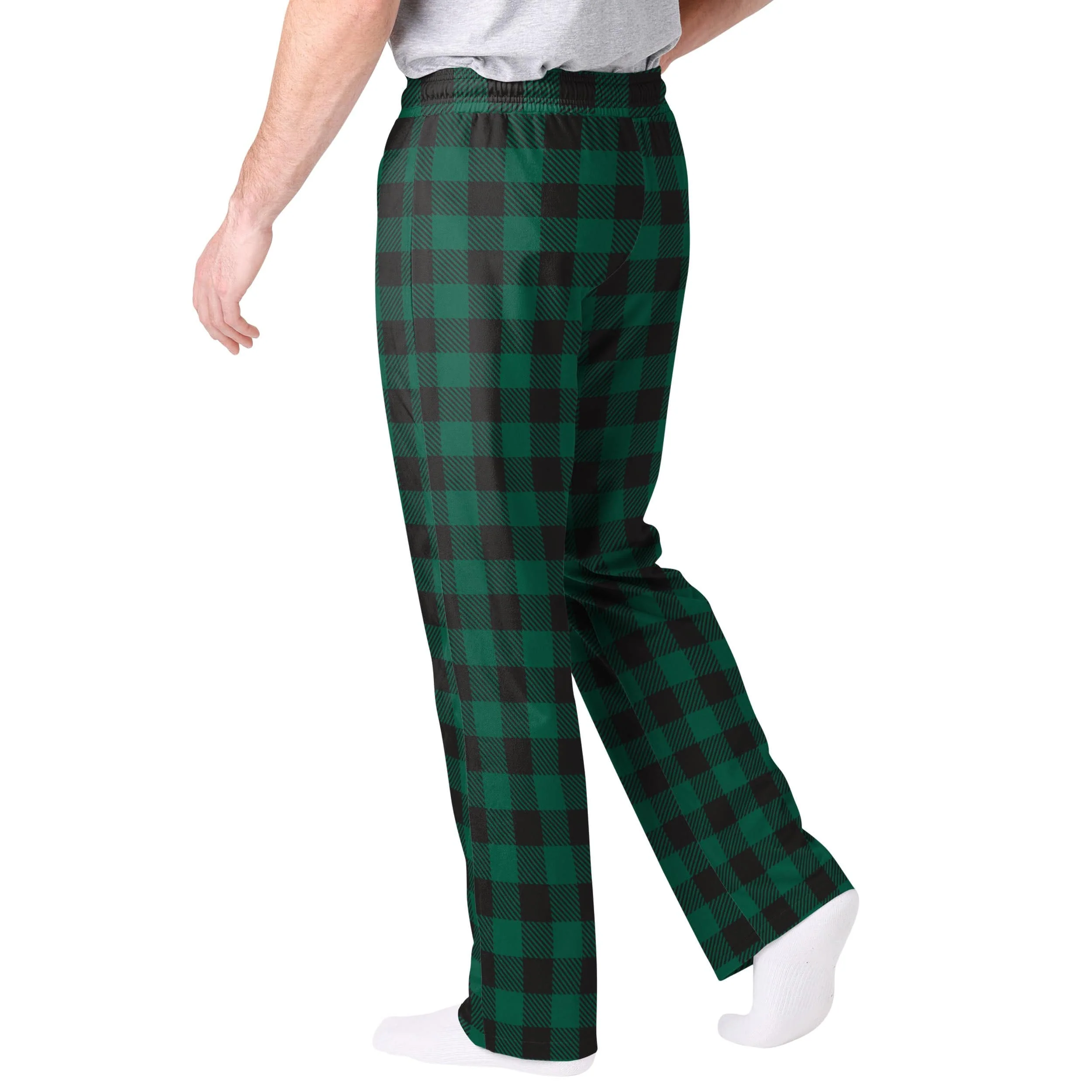 New York Jets NFL Mens Buffalo Check Lounge Pants - Image 2