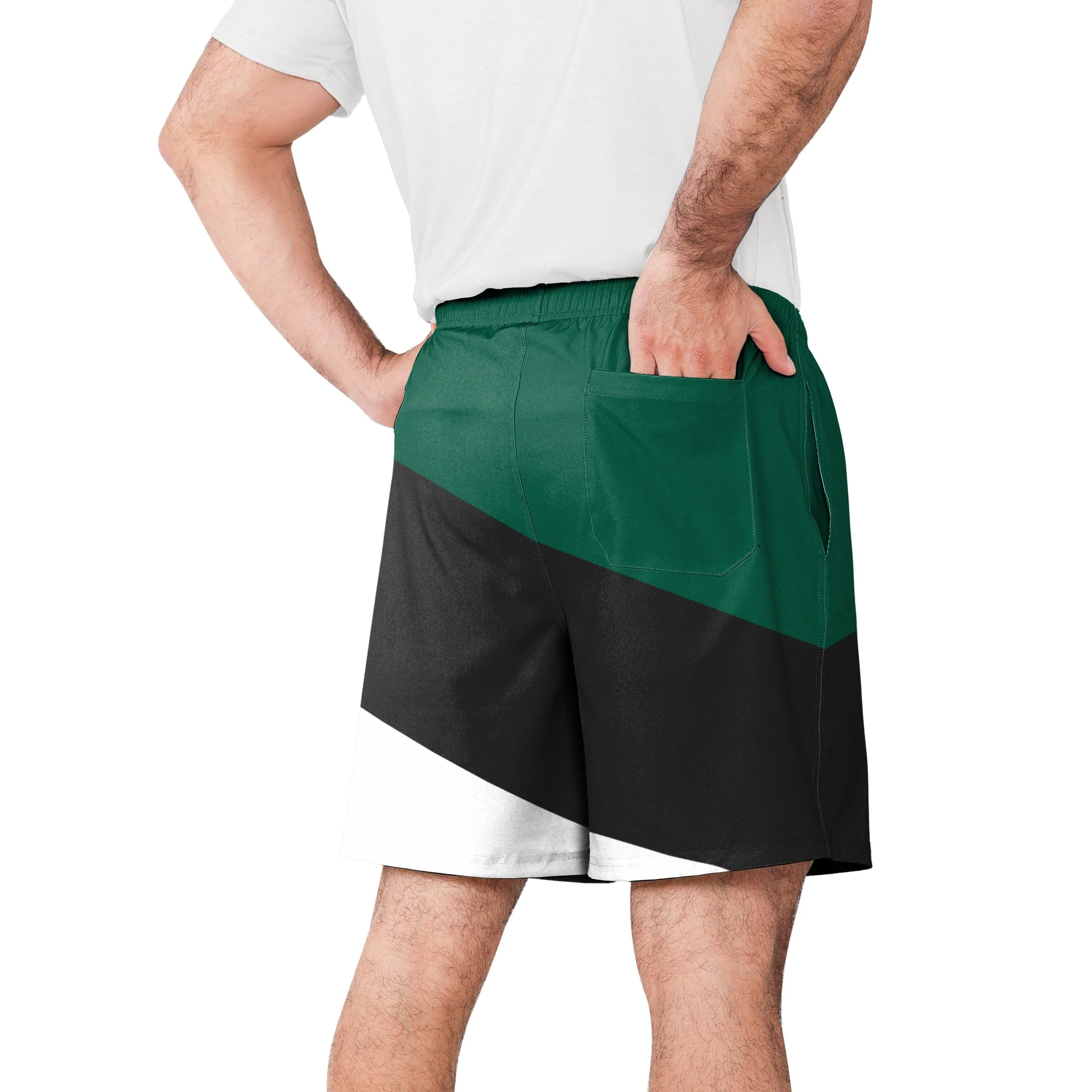 New York Jets NFL Mens Colorblock Double Down Liner Training Shorts - Image 4