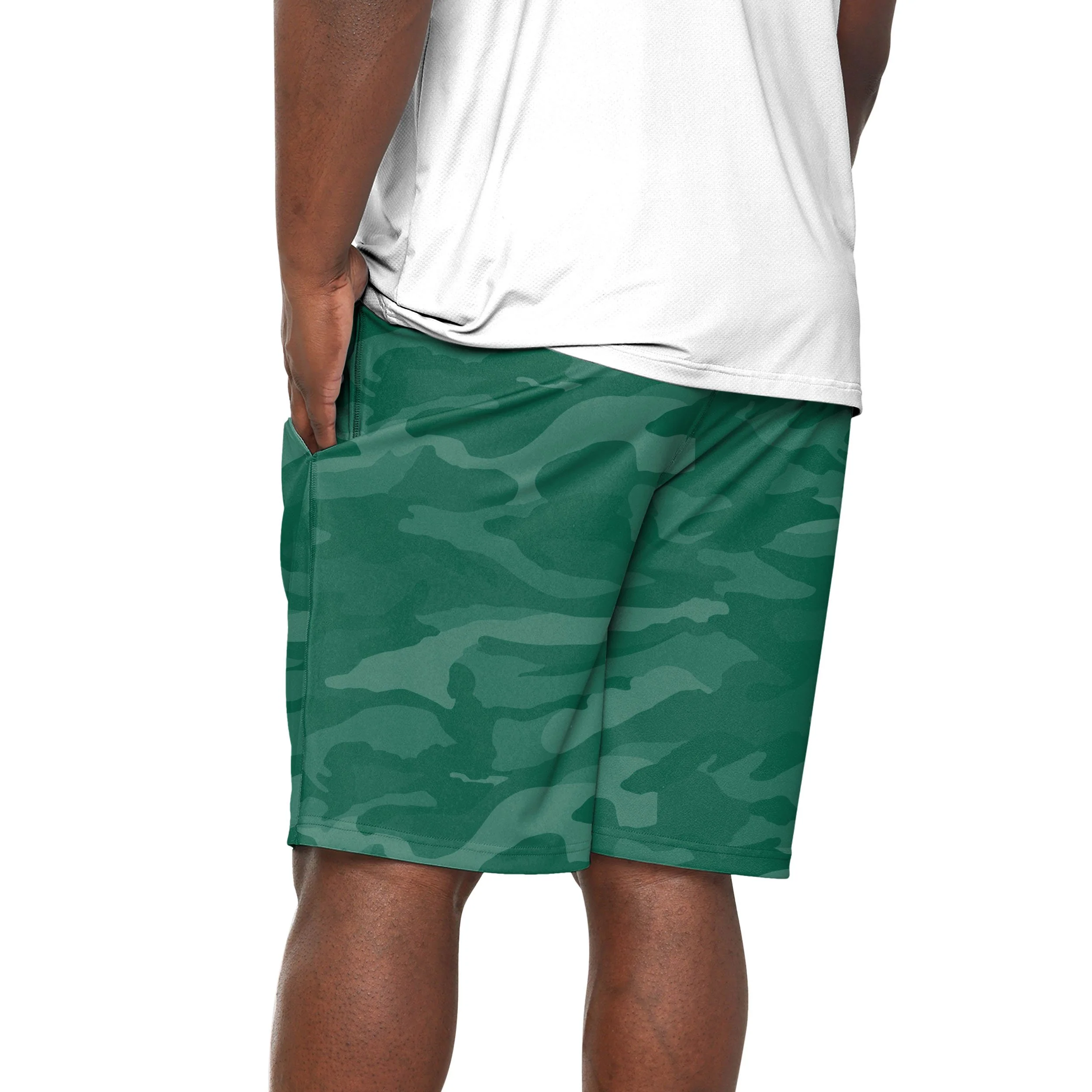 New York Jets NFL Mens Cool Camo Training Shorts - Image 3