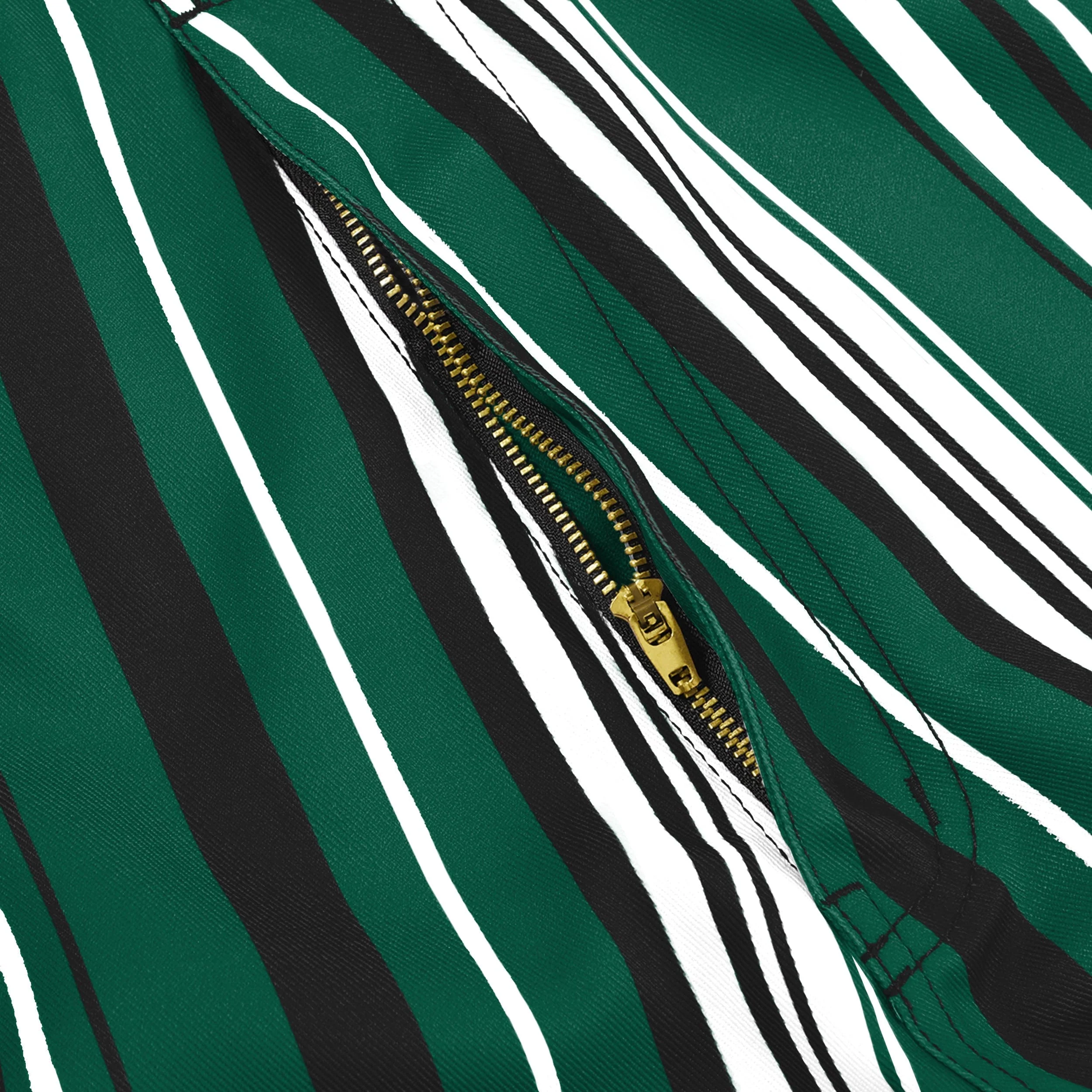 New York Jets NFL Mens Hyper Stripe Bib Overalls - Image 6
