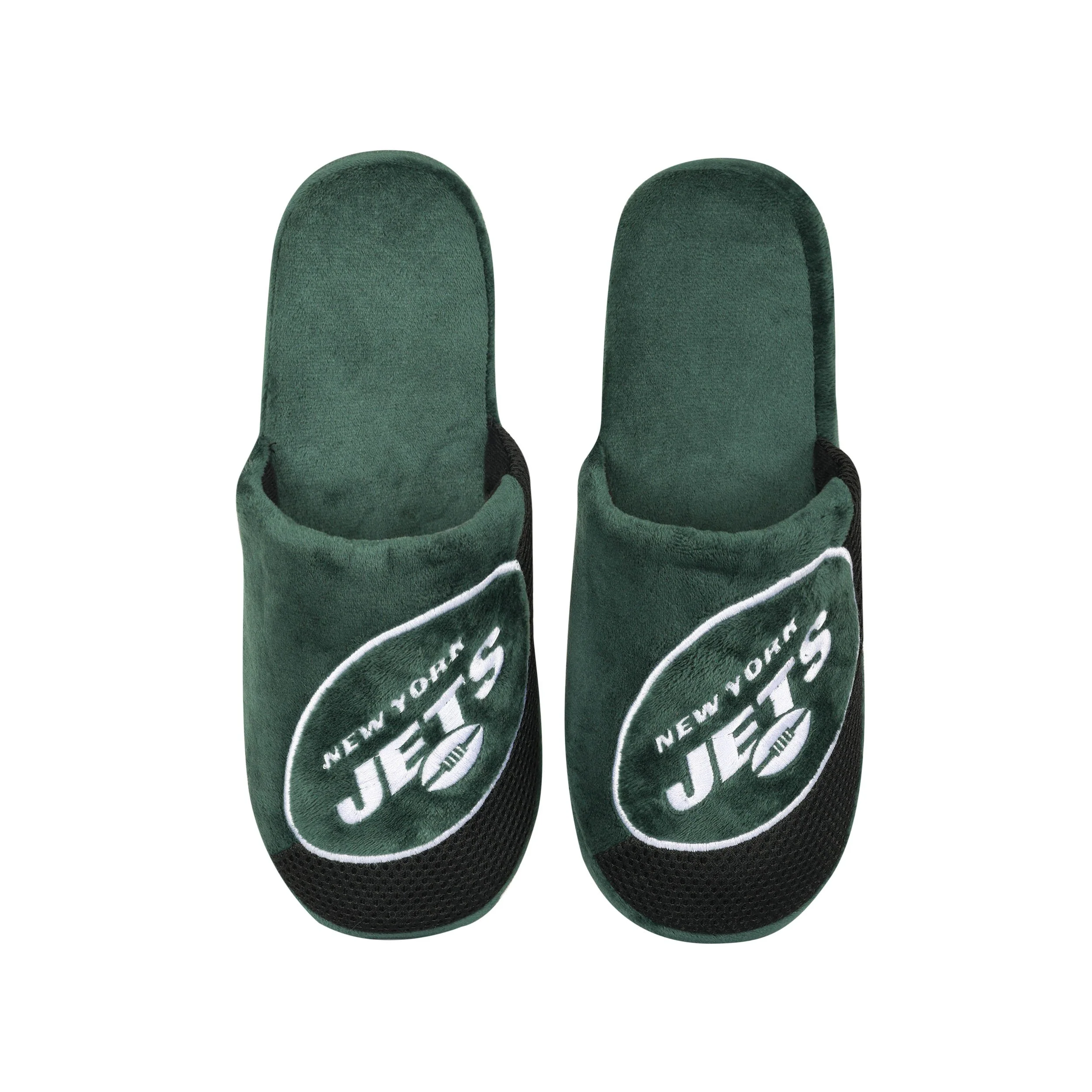 New York Jets NFL Mens Logo Staycation Slippers - Image 4