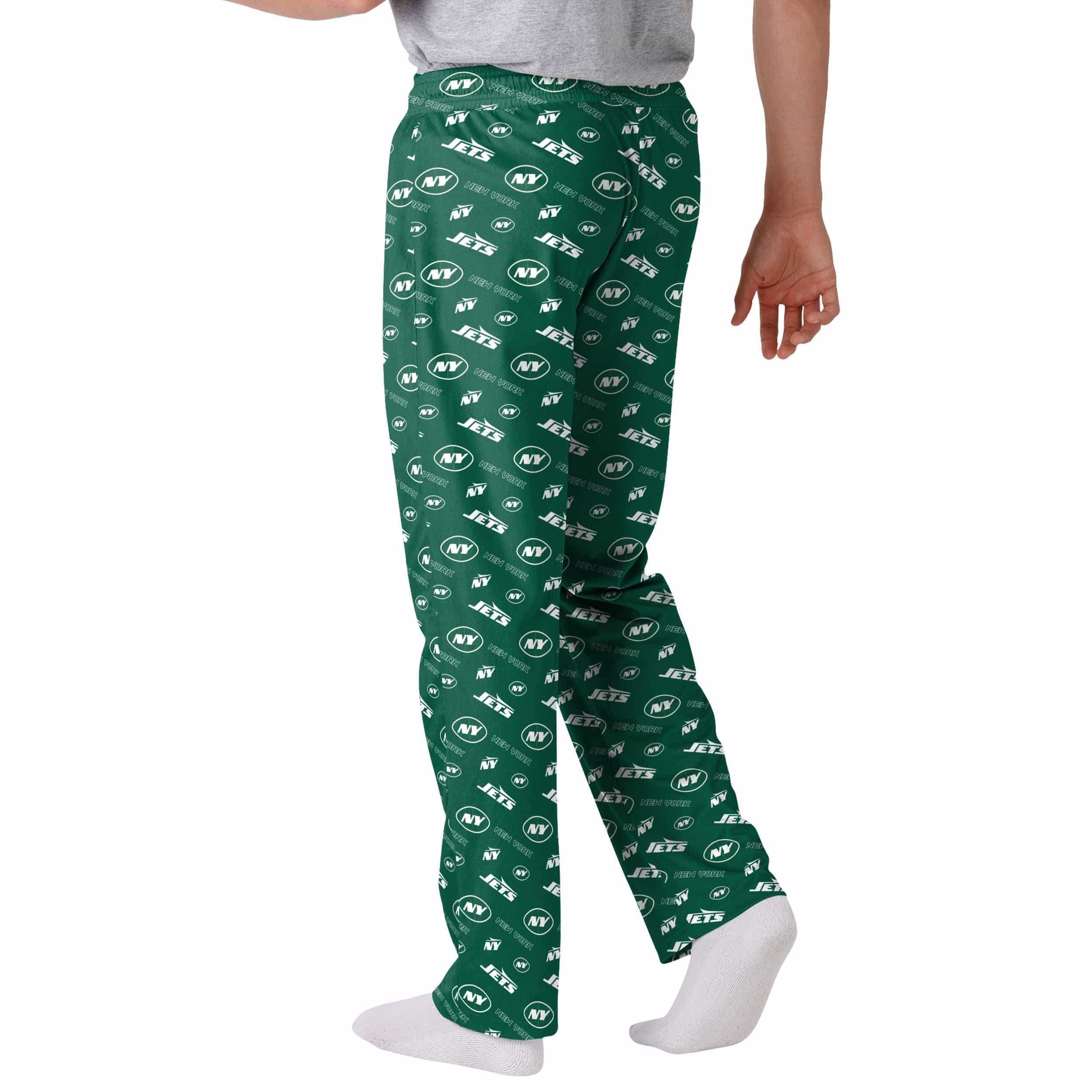 New York Jets NFL Mens Repeat Print Lounge Pants - Image 2