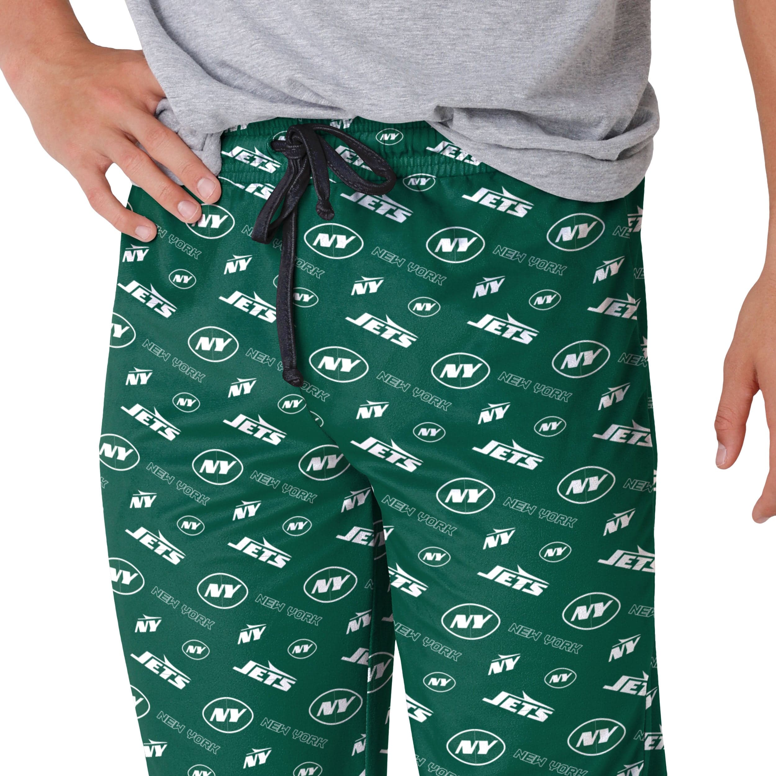 New York Jets NFL Mens Repeat Print Lounge Pants - Image 3