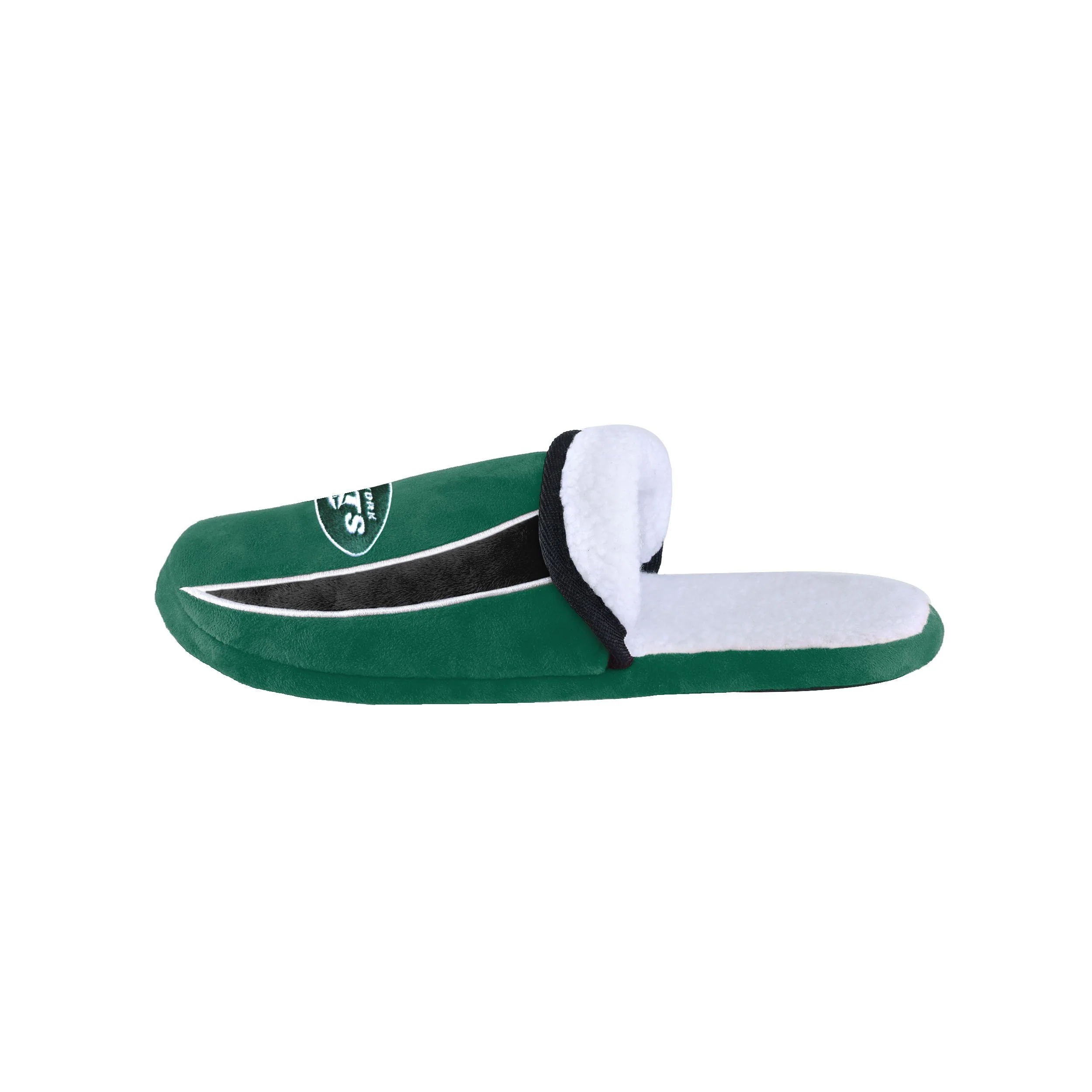 New York Jets NFL Mens Sherpa Slide Slippers - Image 2