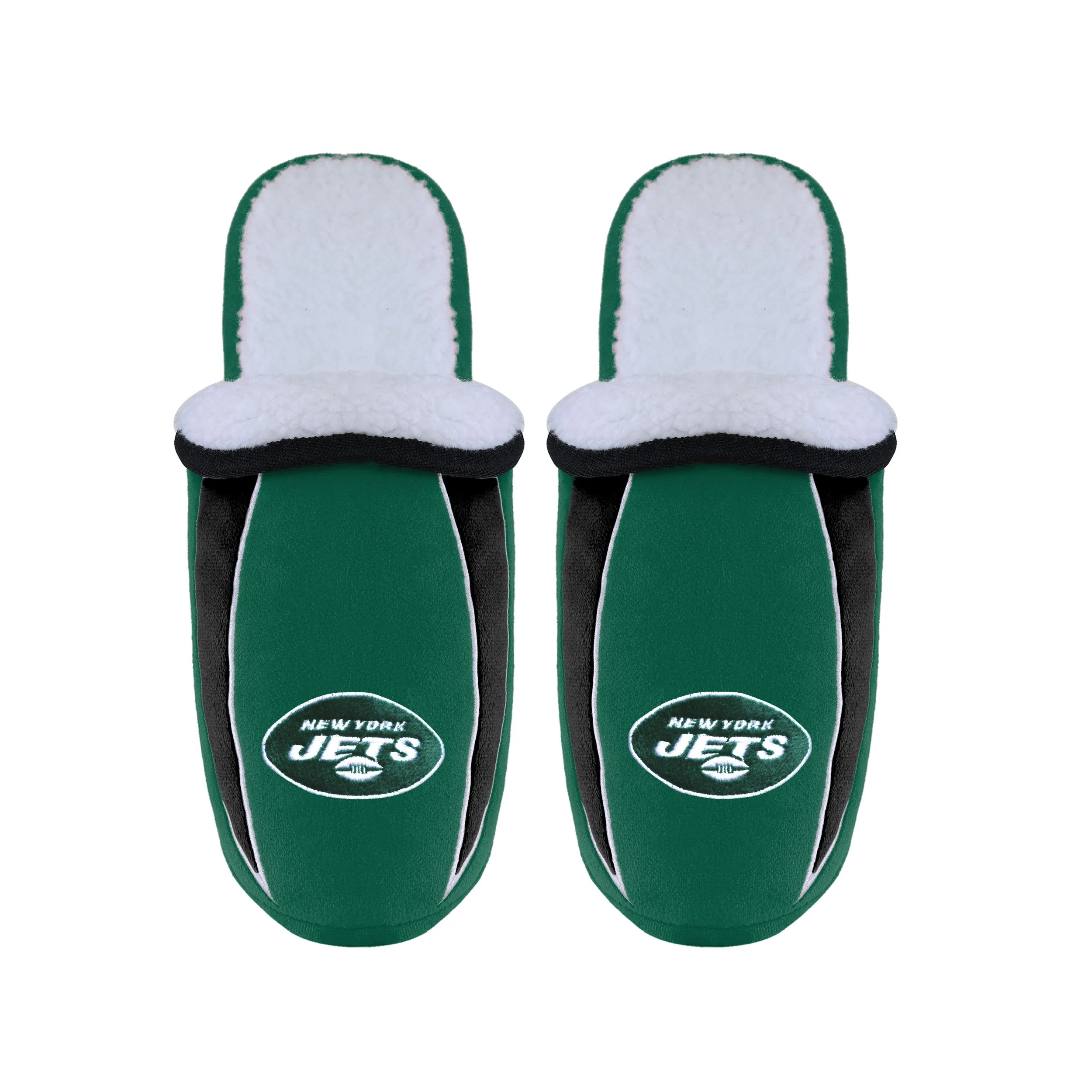 New York Jets NFL Mens Sherpa Slide Slippers - Image 4