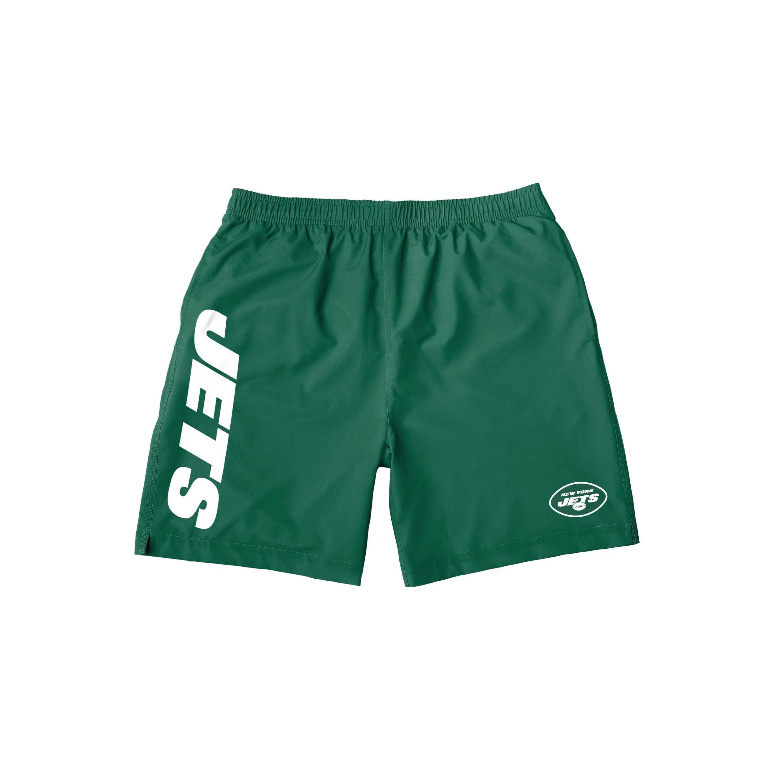 New York Jets NFL Mens Solid Wordmark Traditional Swimming Trunks - Image 4