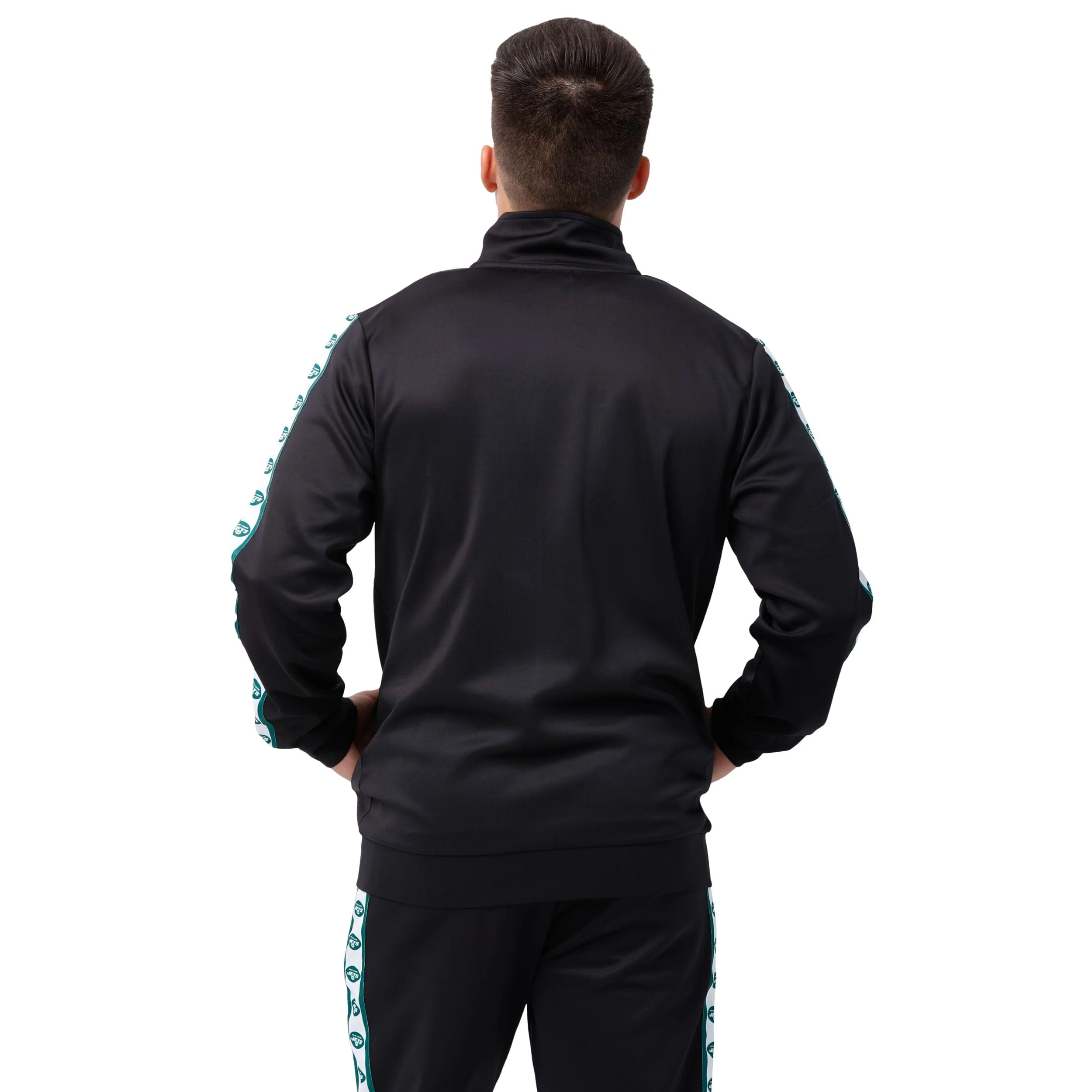 New York Jets NFL Mens Stripe Logo Track Jacket - Image 2