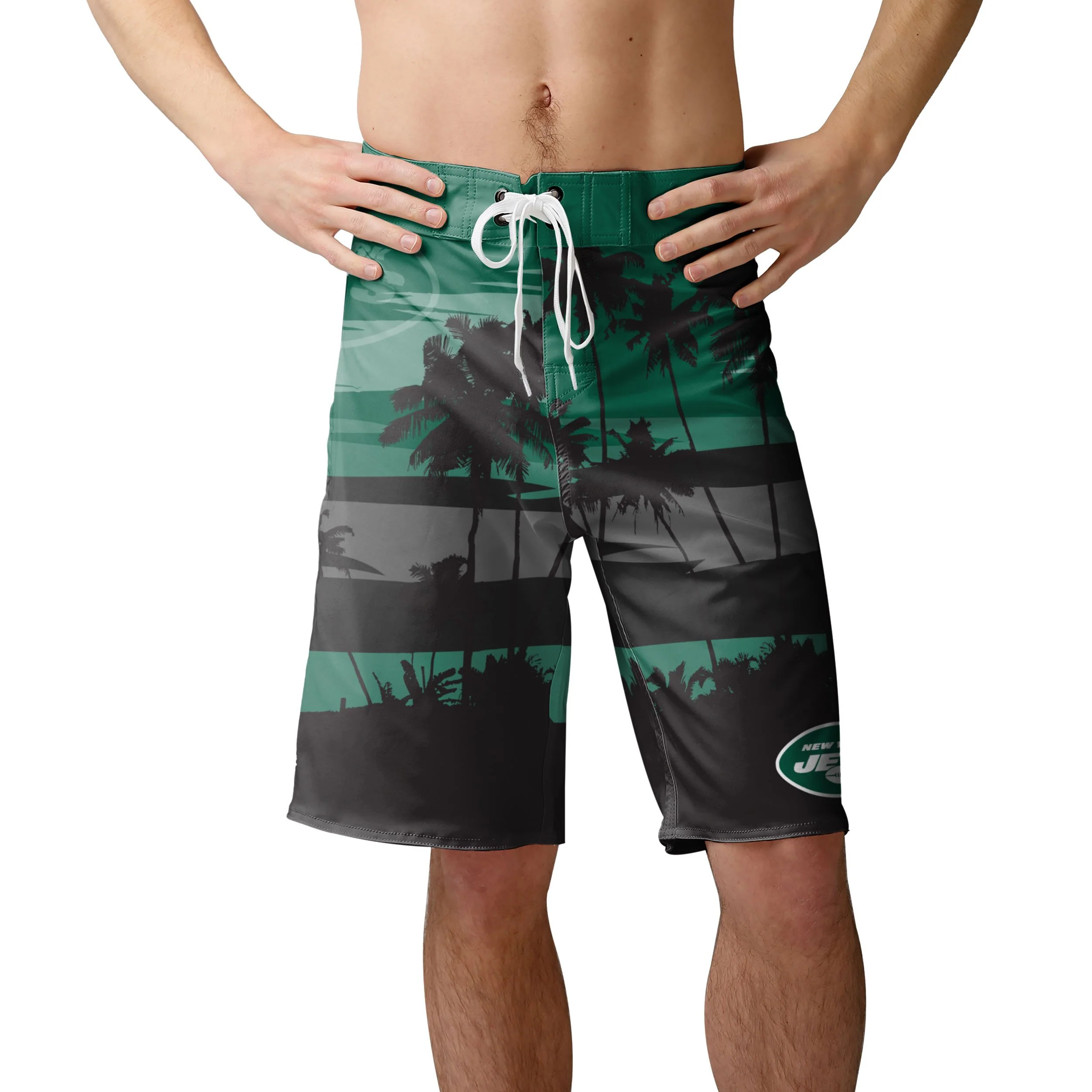 New York Jets NFL Mens Sunset Boardshorts - Image 2