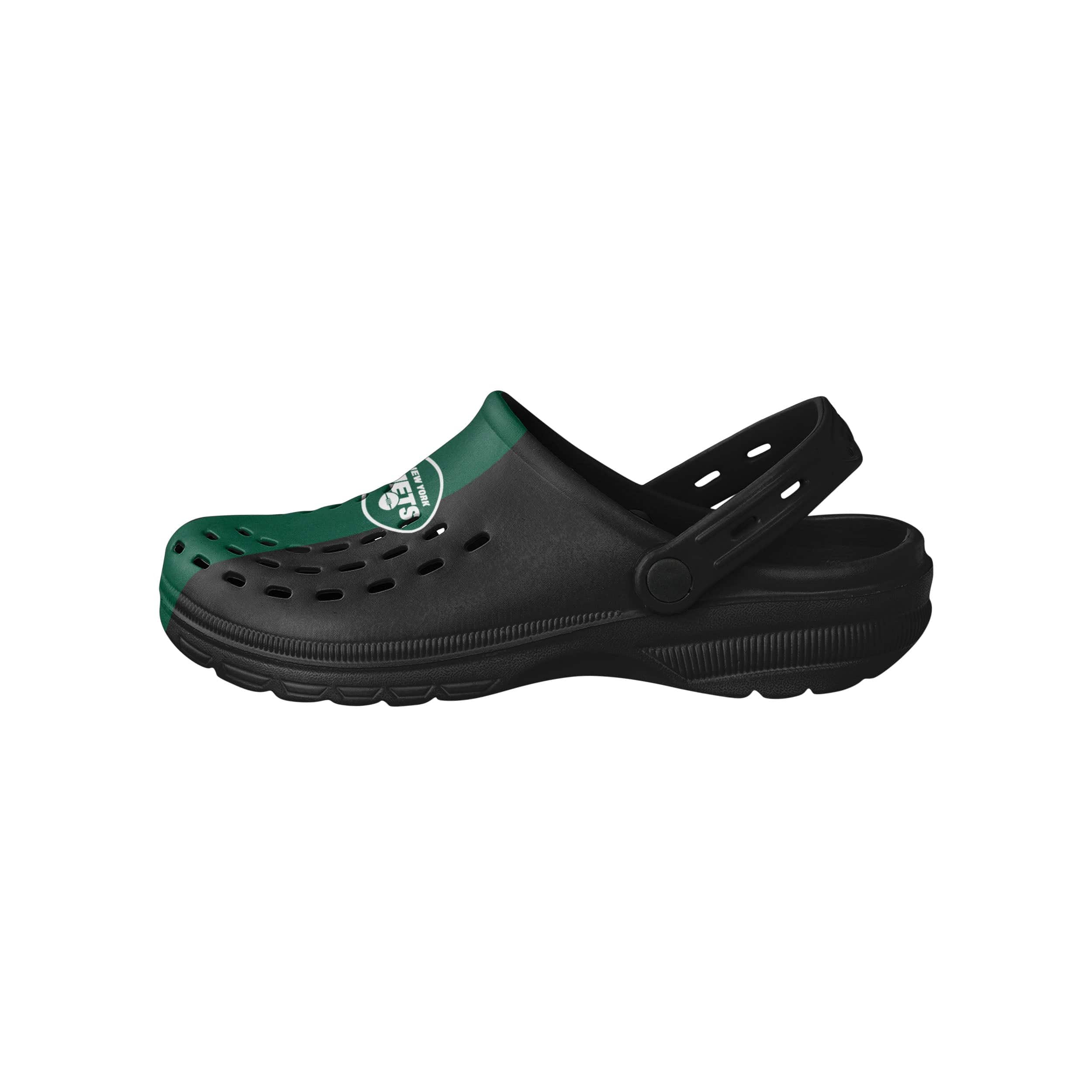 New York Jets NFL Mens Team Stripe Clog With Strap - Image 2
