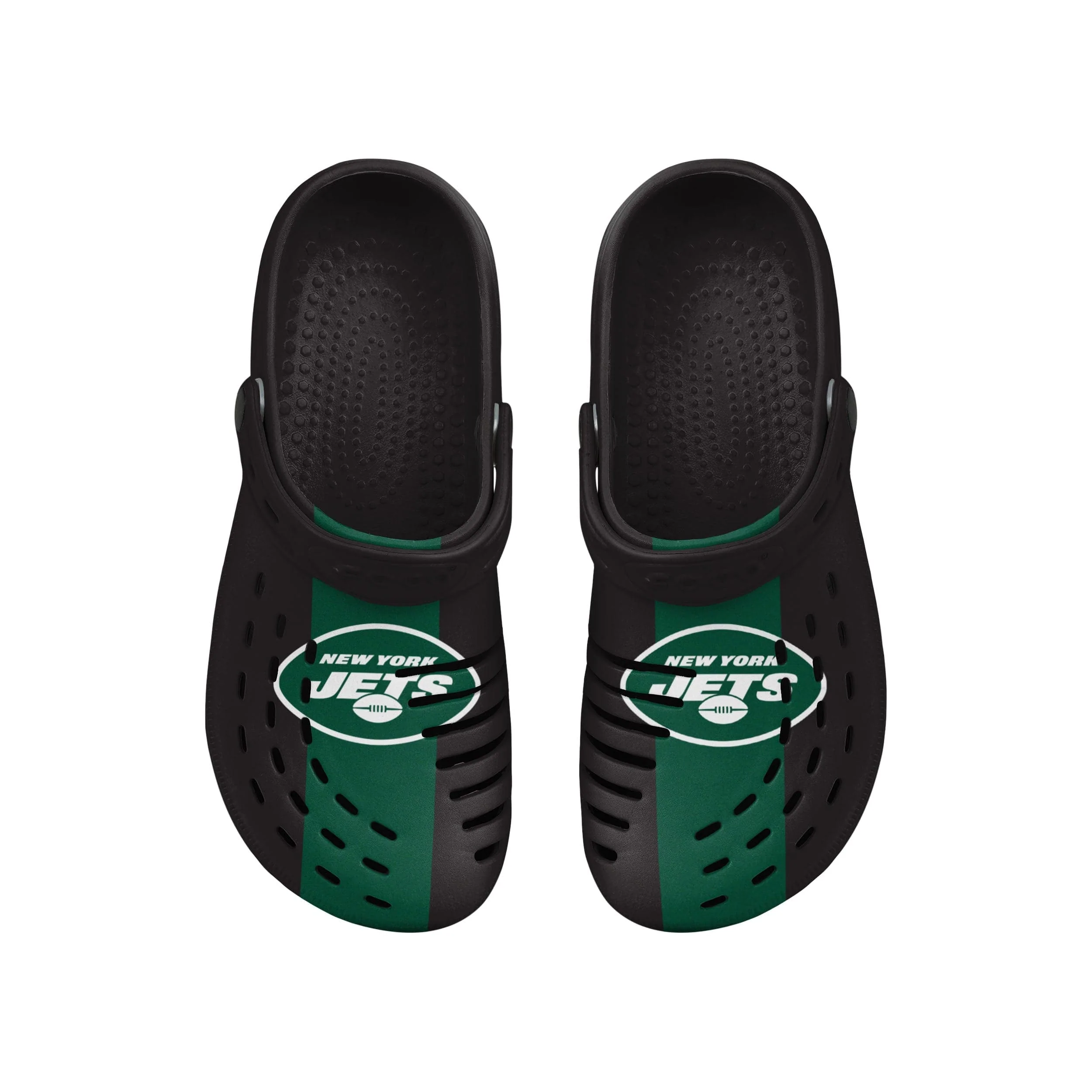 New York Jets NFL Mens Team Stripe Clog With Strap - Image 4