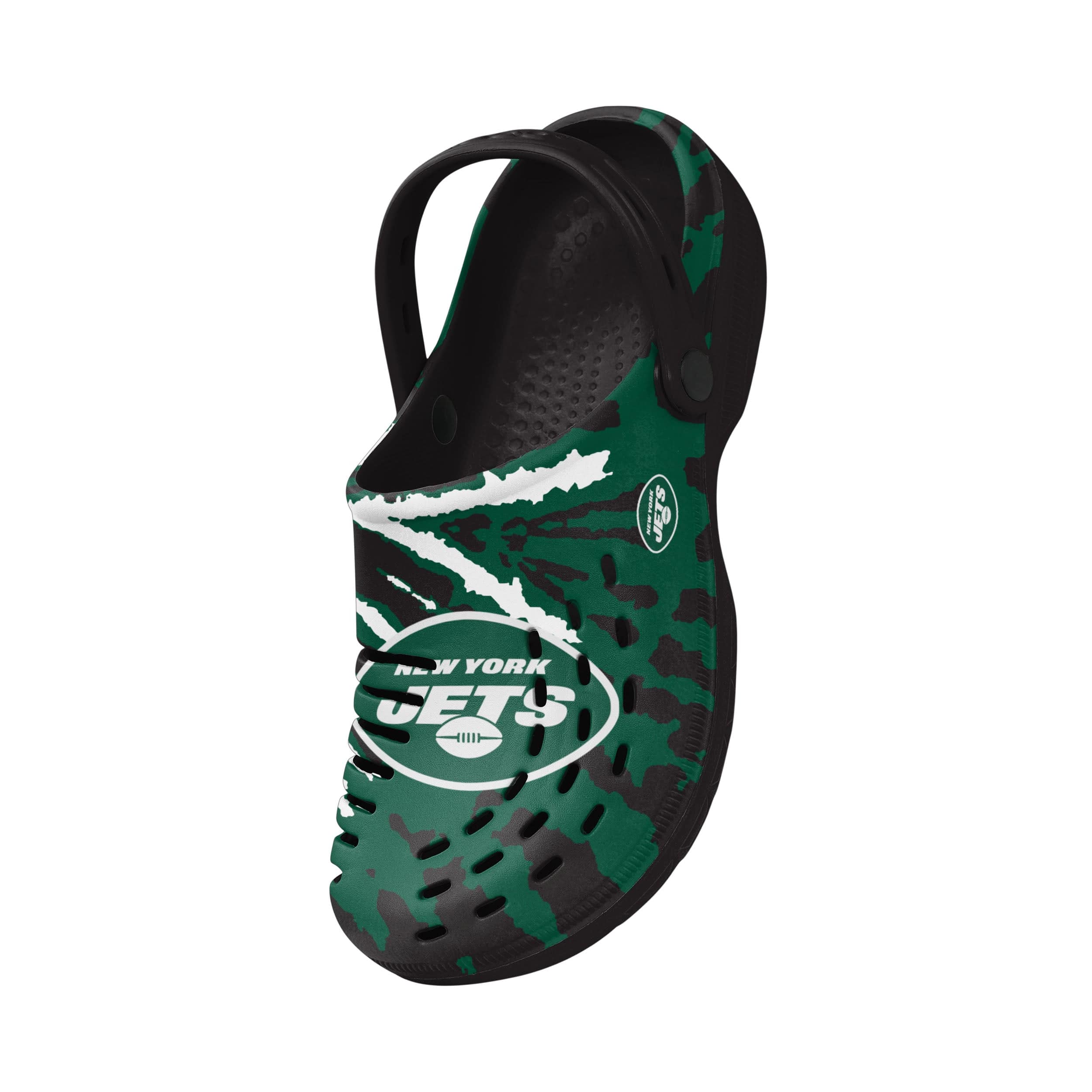New York Jets NFL Mens Tie-Dye Clog With Strap - Image 3