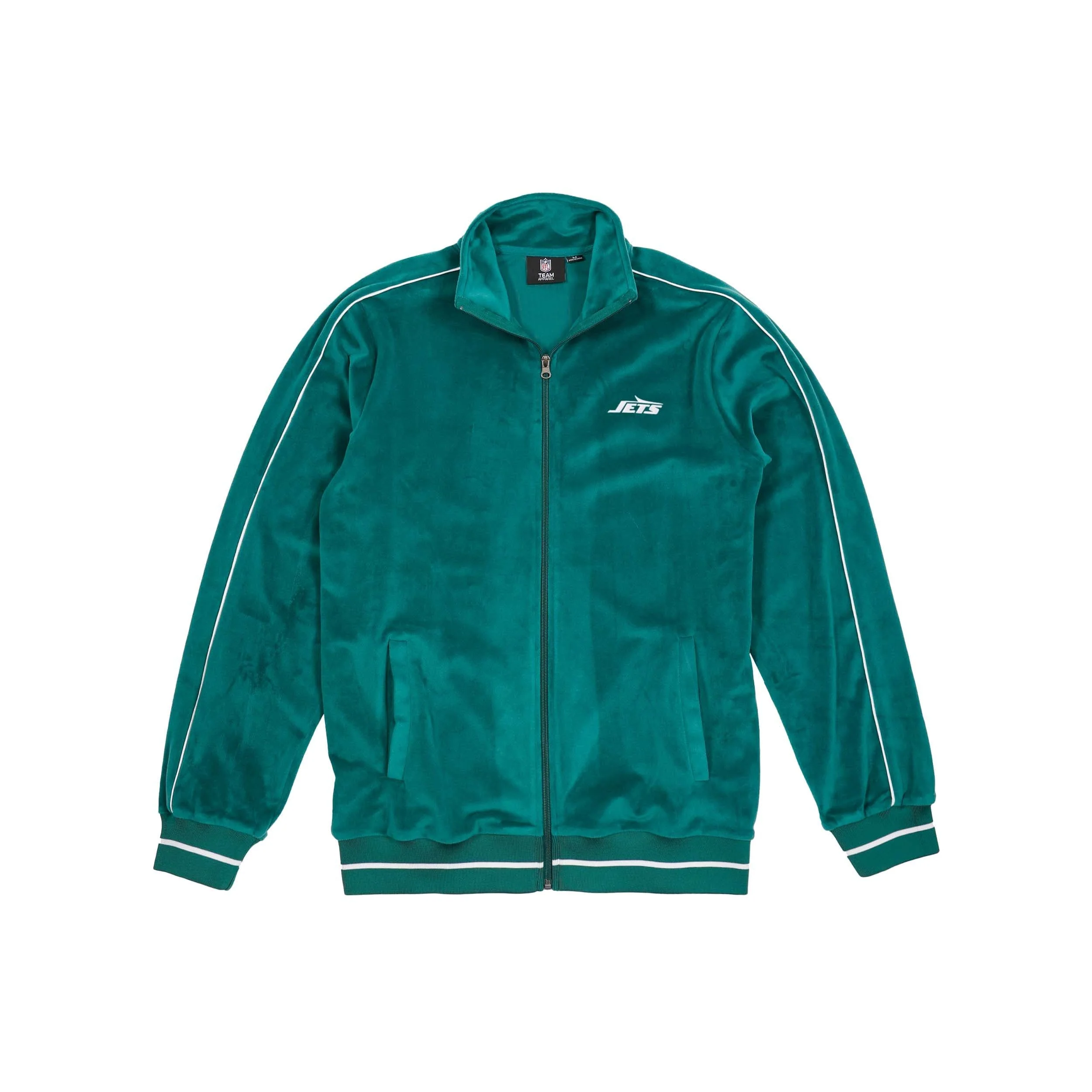 New York Jets NFL Mens Velour Zip Up Top - Image 6