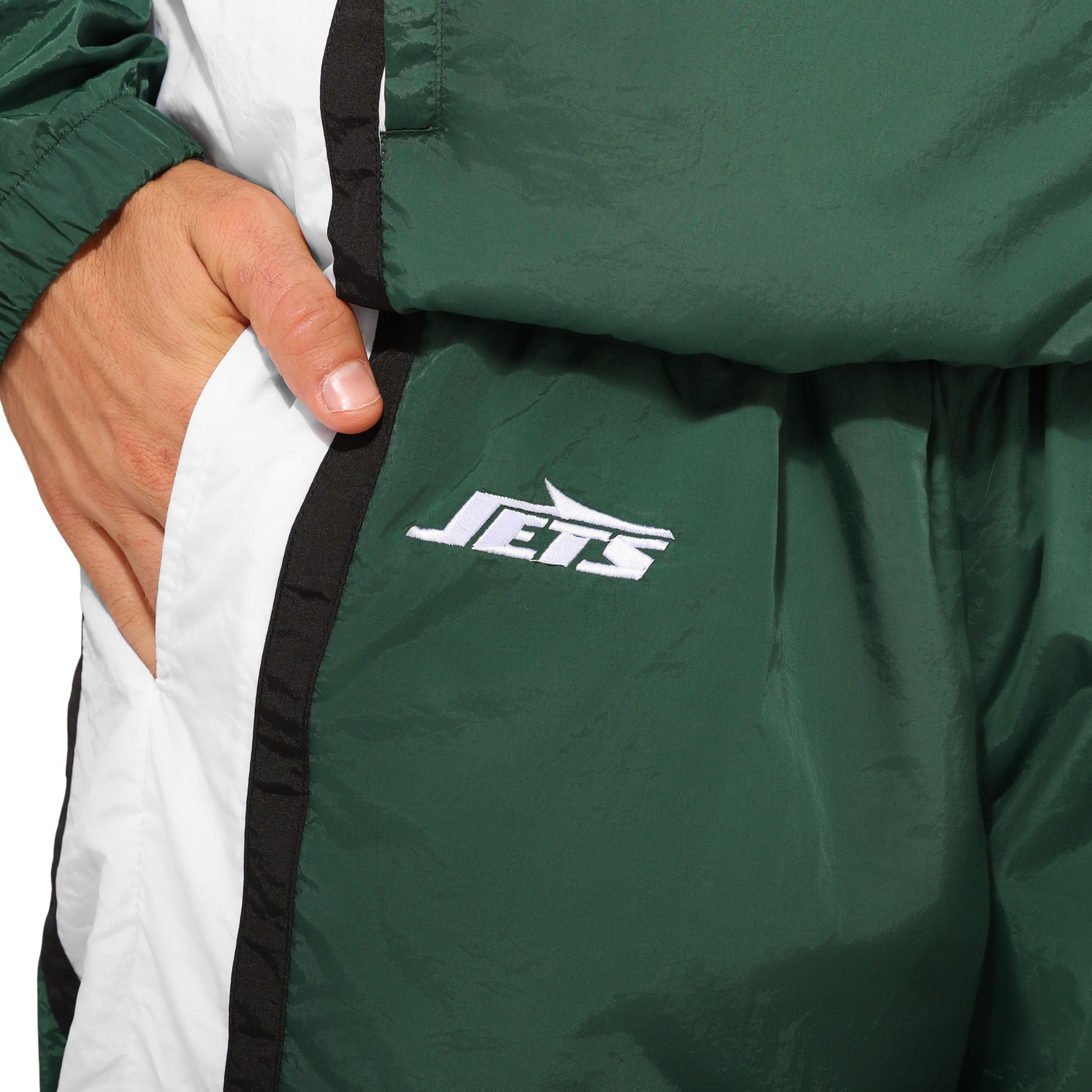 New York Jets NFL Nylon Crinkle Gameday Pants - Image 3