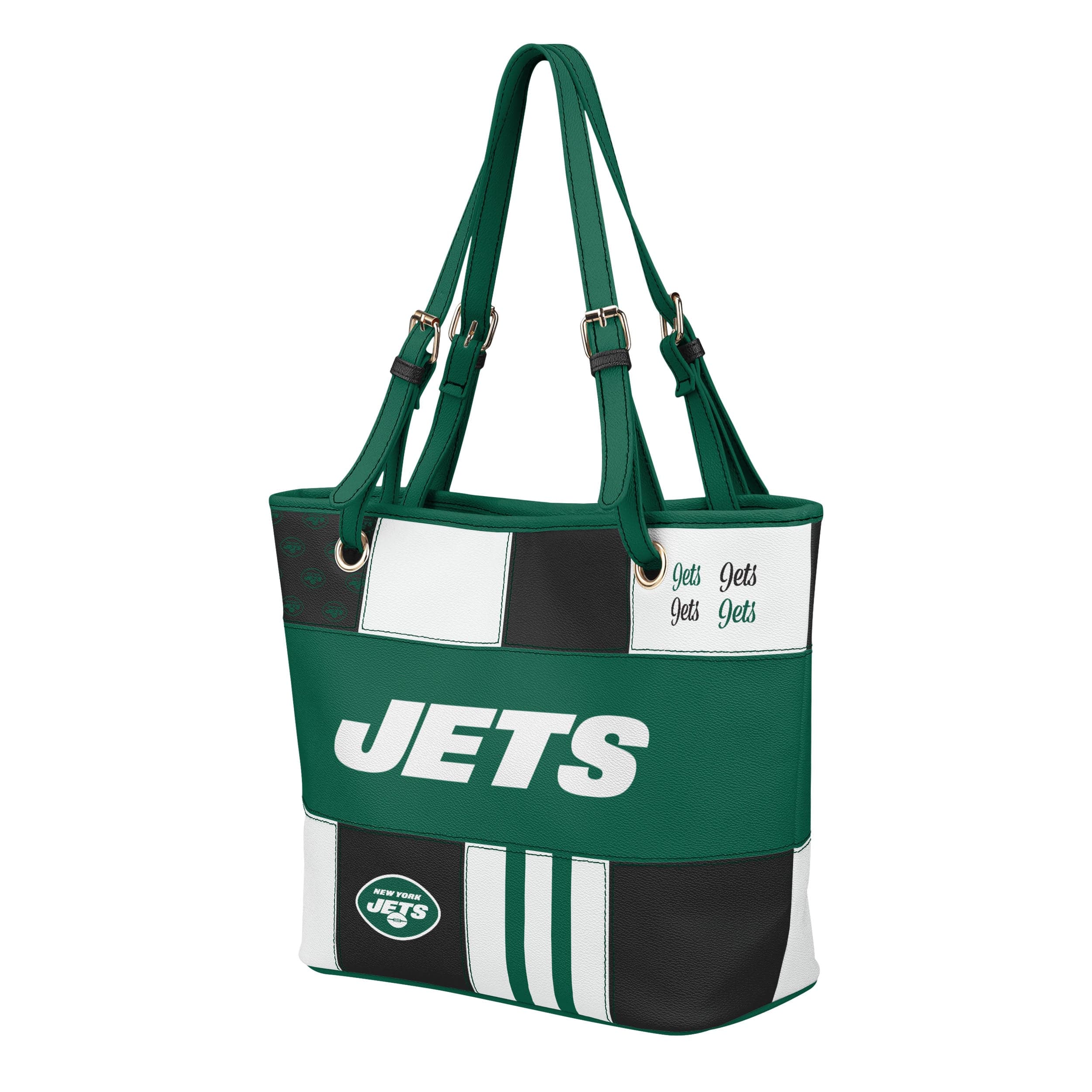 New York Jets NFL Printed Collage Tote - Image 2