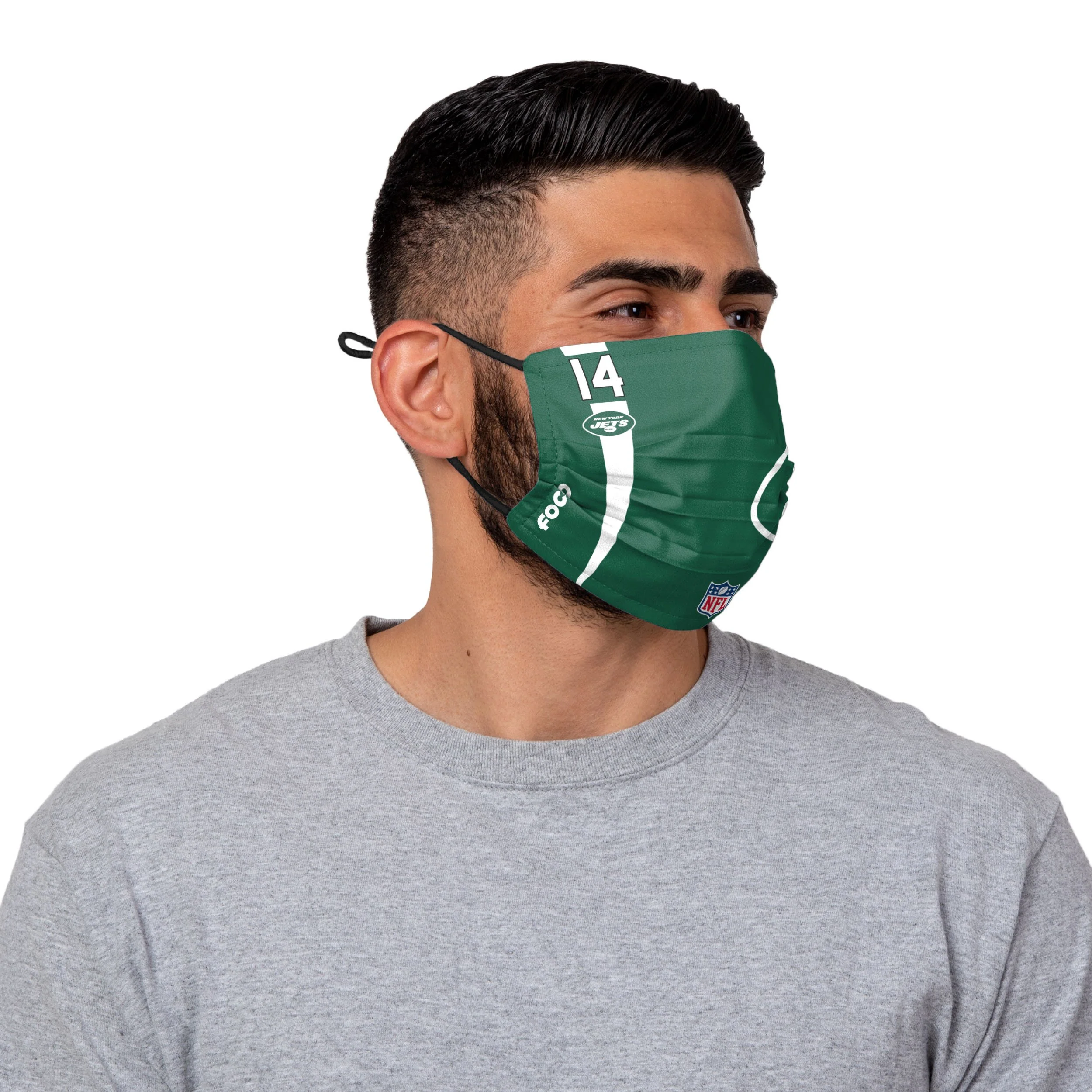 New York Jets NFL Sam Darnold On-Field Sideline Logo Face Cover - Image 2