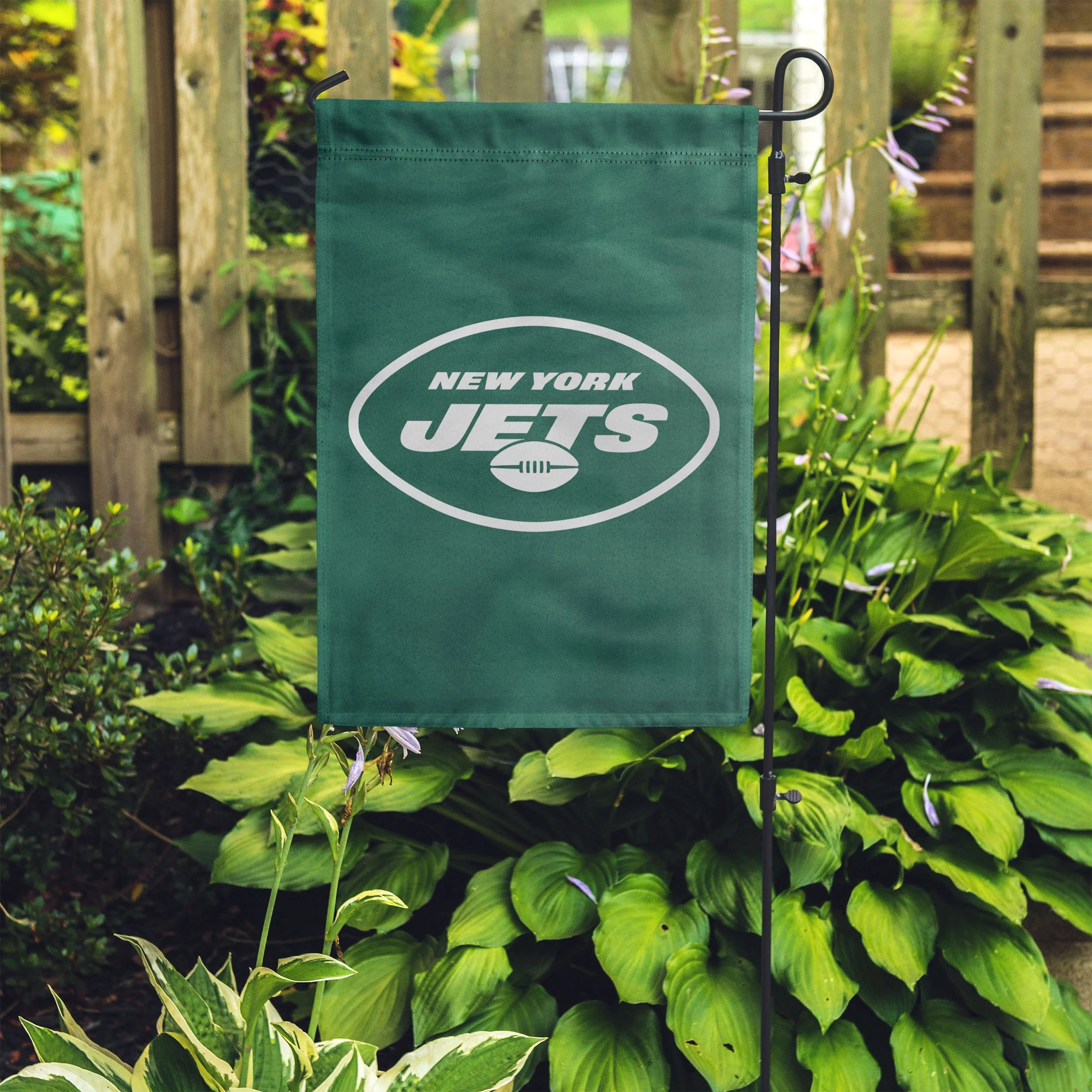 New York Jets NFL Solid Garden Flag - Image 4