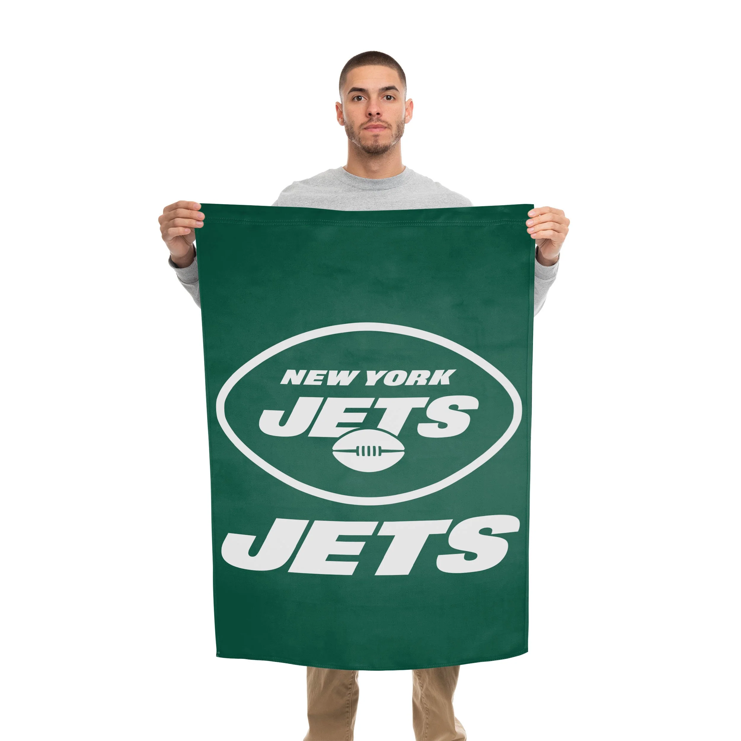 New York Jets NFL Solid Vertical Flag - Image 2