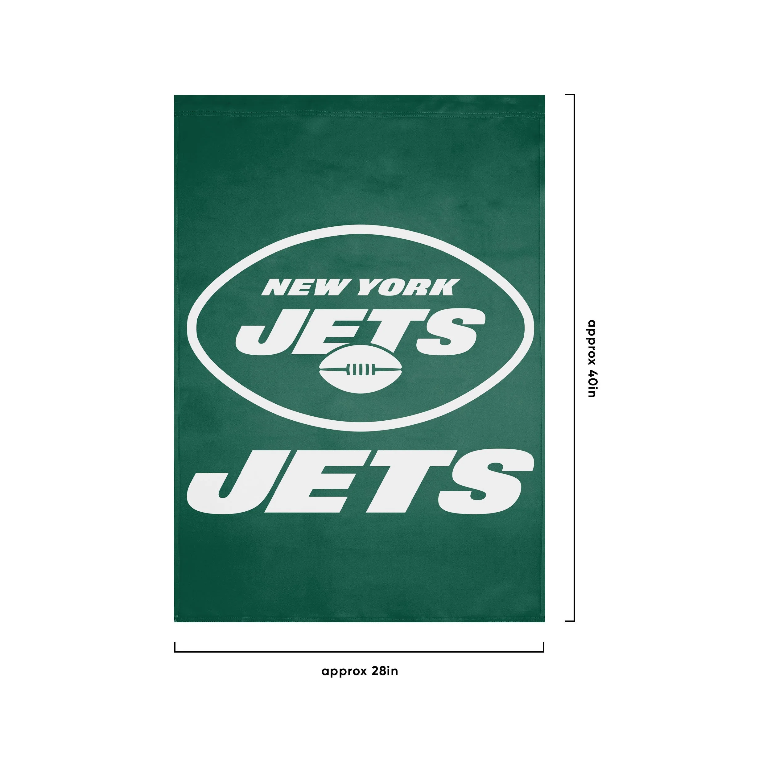 New York Jets NFL Solid Vertical Flag - Image 3