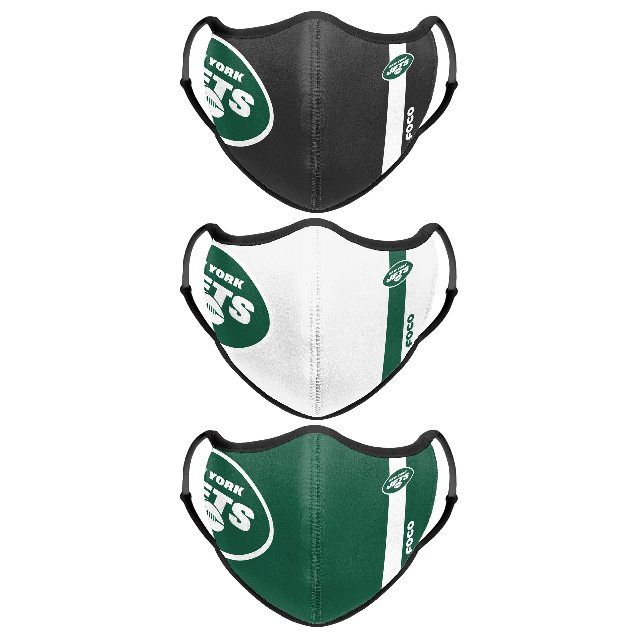 New York Jets NFL Sport 3 Pack Face Cover