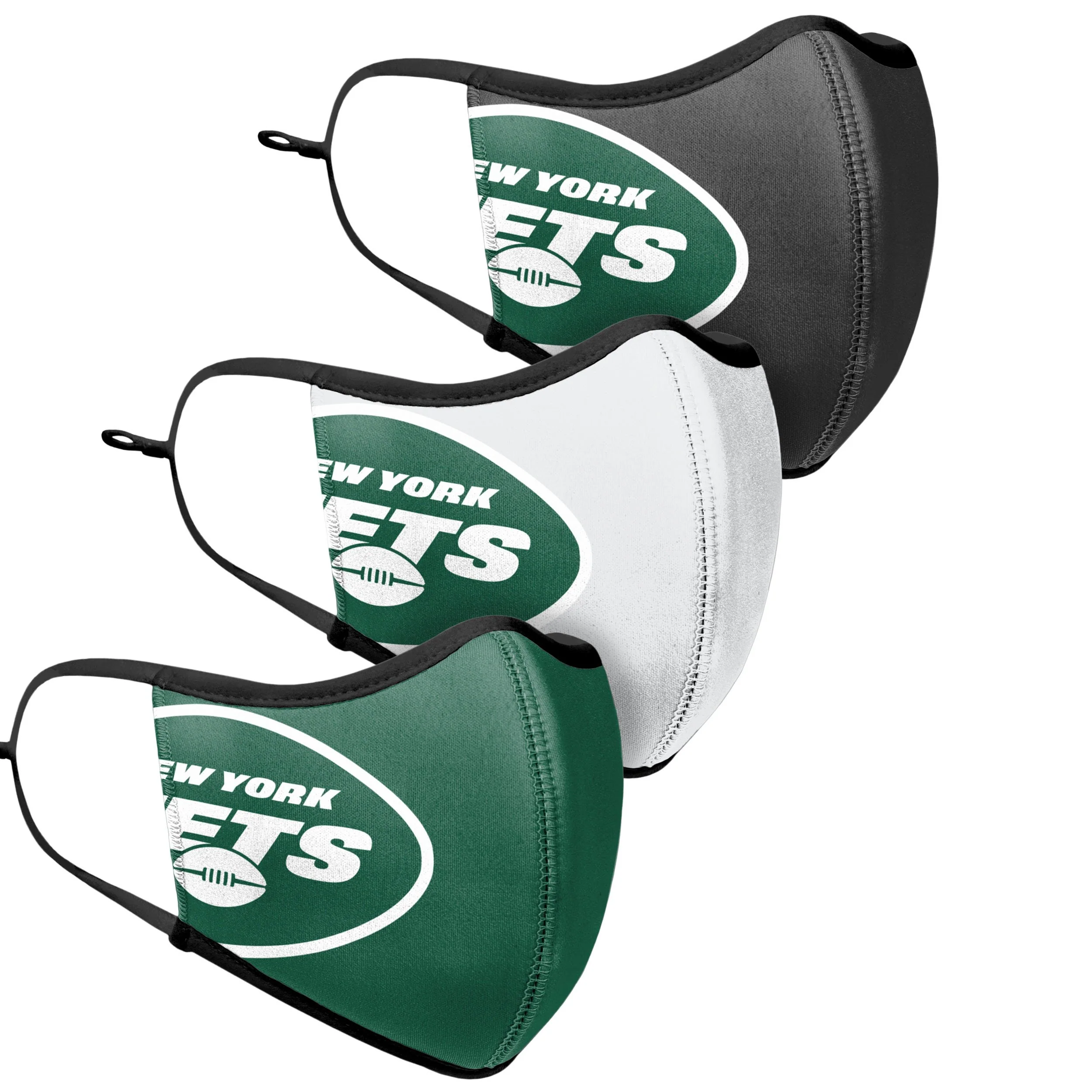 New York Jets NFL Sport 3 Pack Face Cover - Image 3