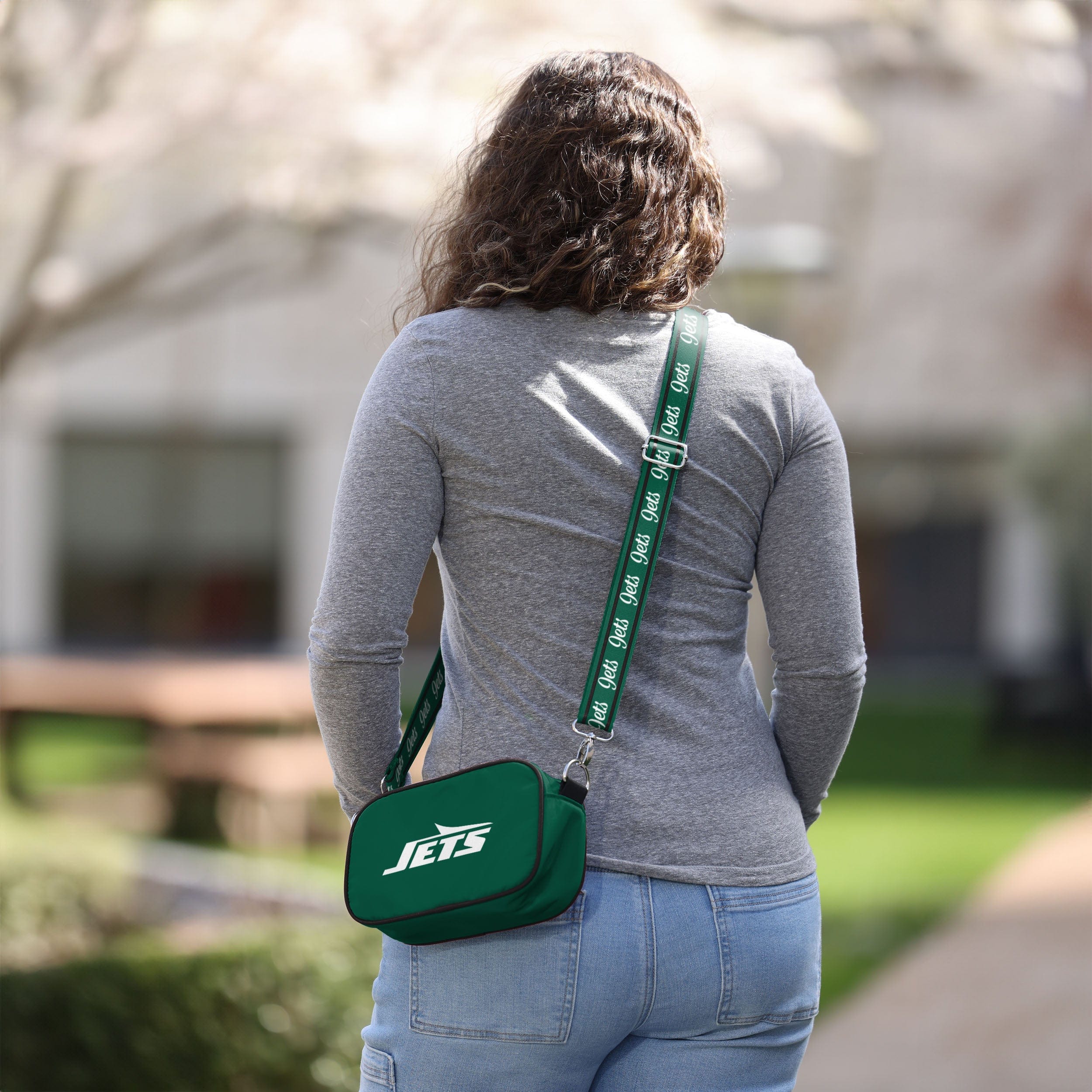 New York Jets NFL Team Logo Crossbody Bag - Image 3