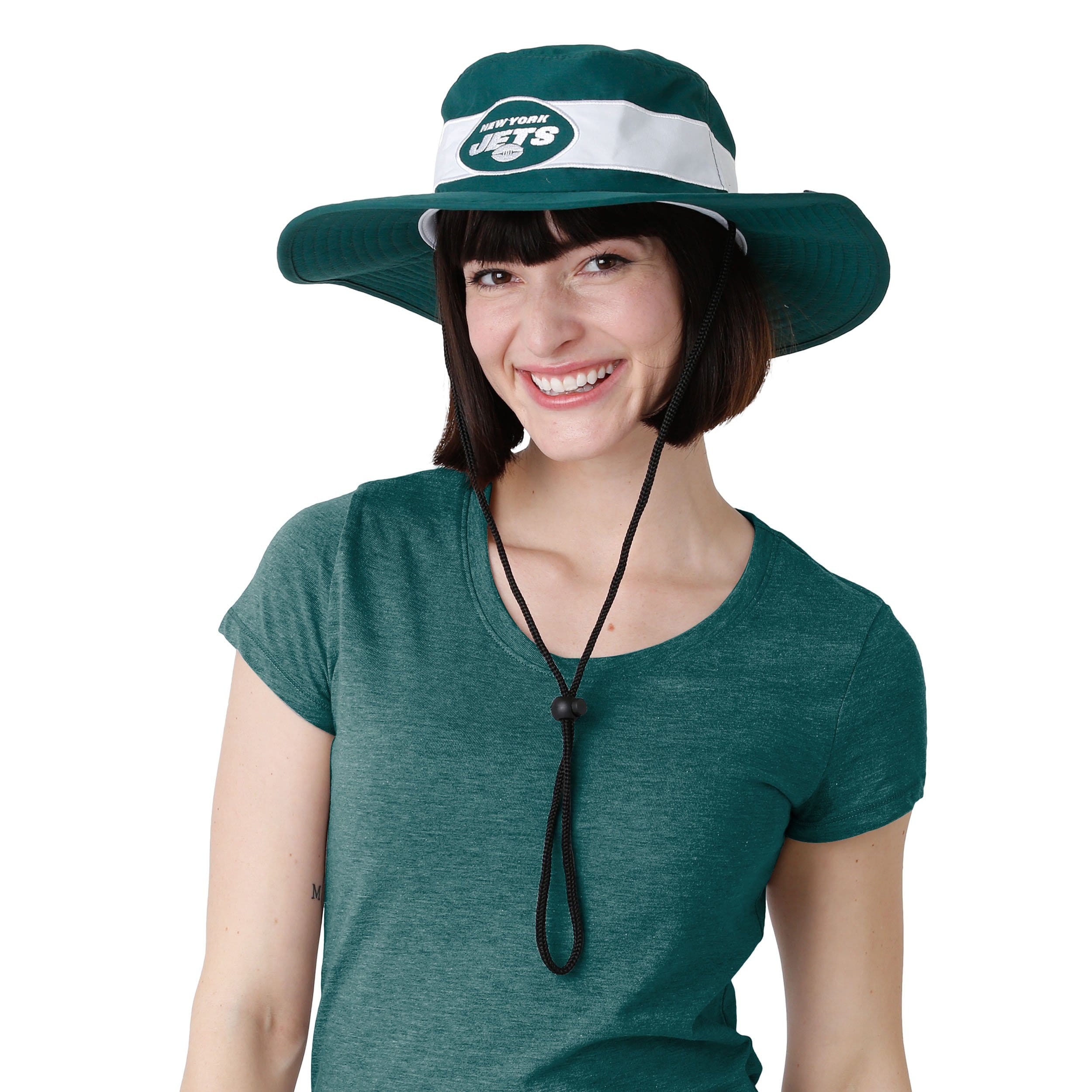 New York Jets NFL Team Stripe Boonie Hat - Image 2