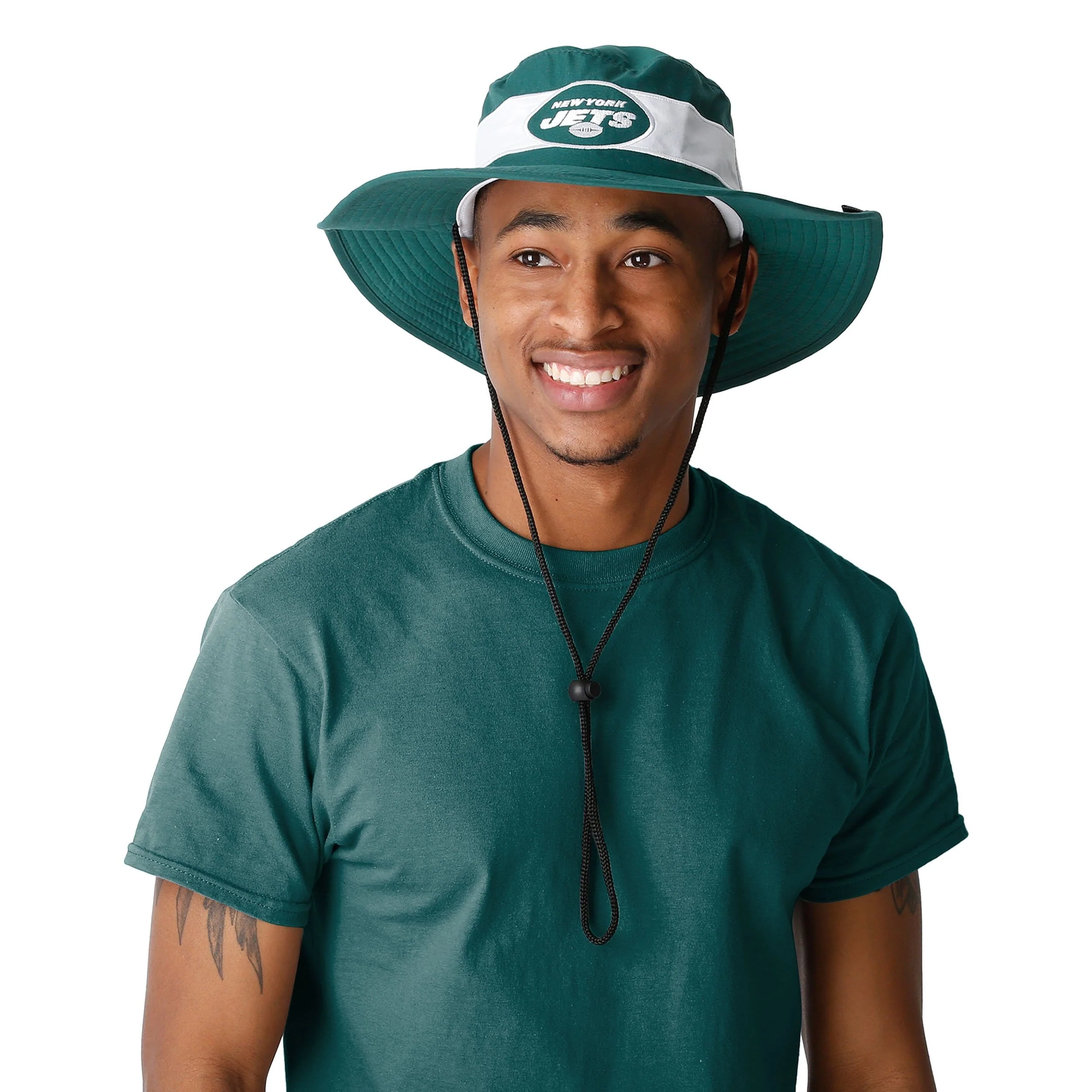 New York Jets NFL Team Stripe Boonie Hat - Image 5
