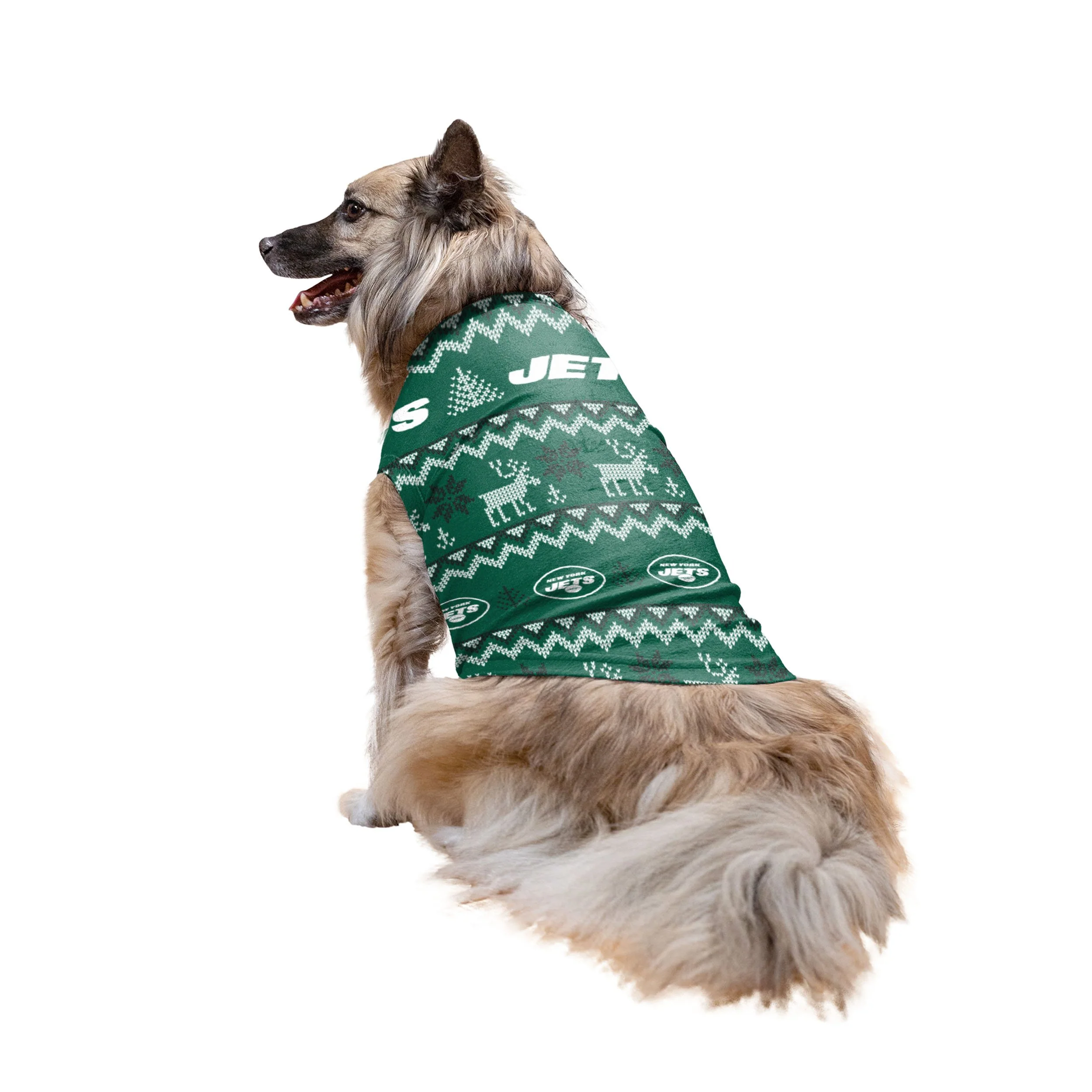 New York Jets NFL Ugly Pattern Family Holiday Pajamas - Image 7