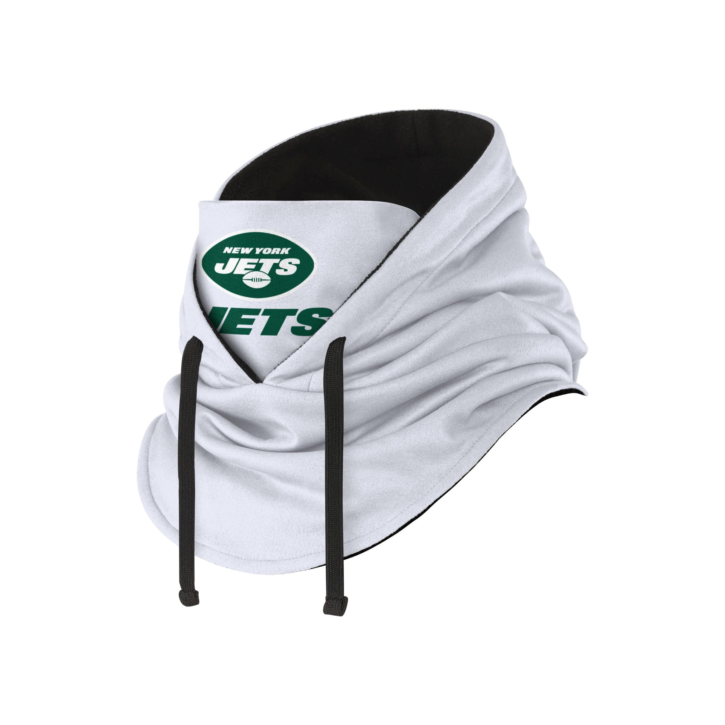 New York Jets NFL White Drawstring Hooded Gaiter - Image 2