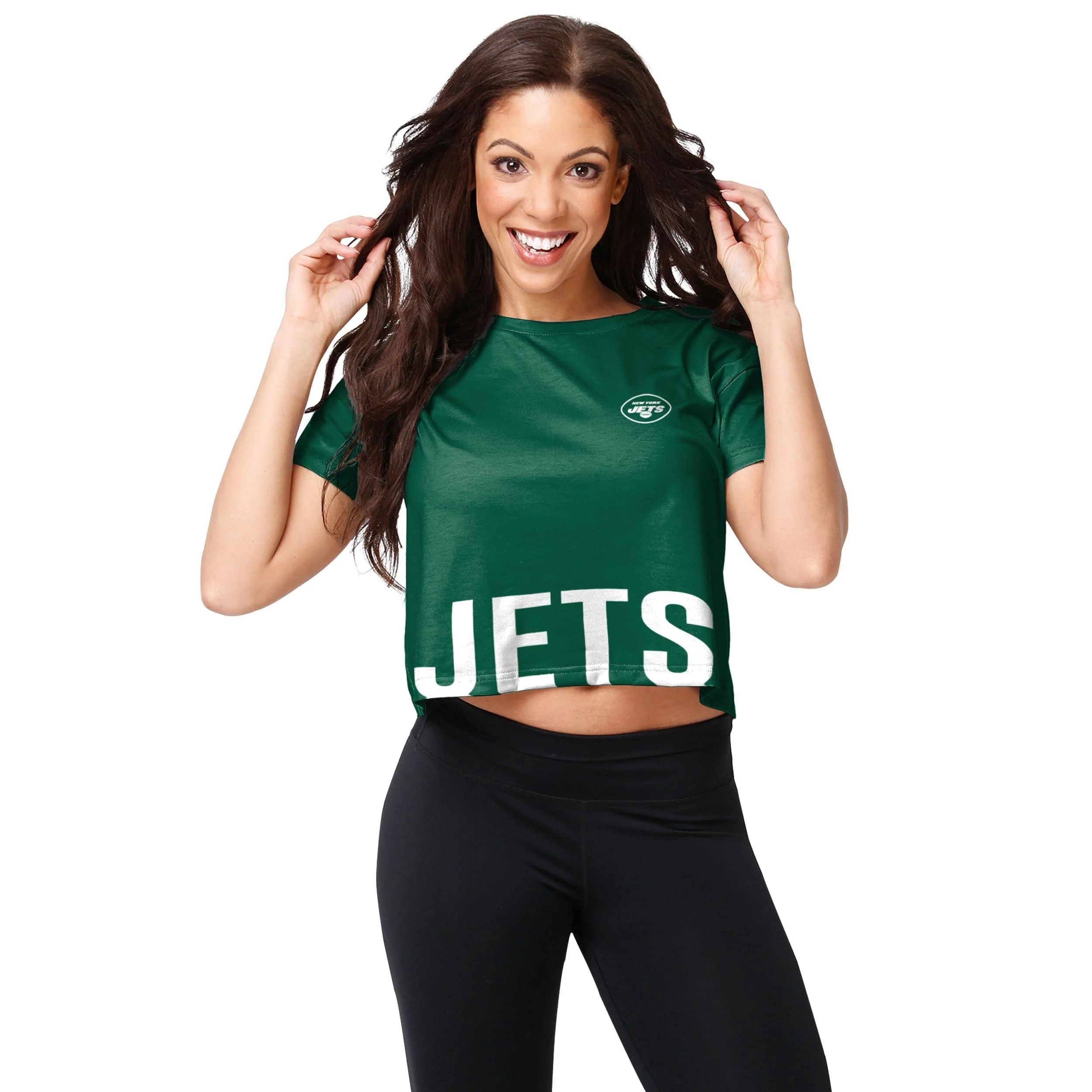 New York Jets NFL Womens Bottom Line Crop Top