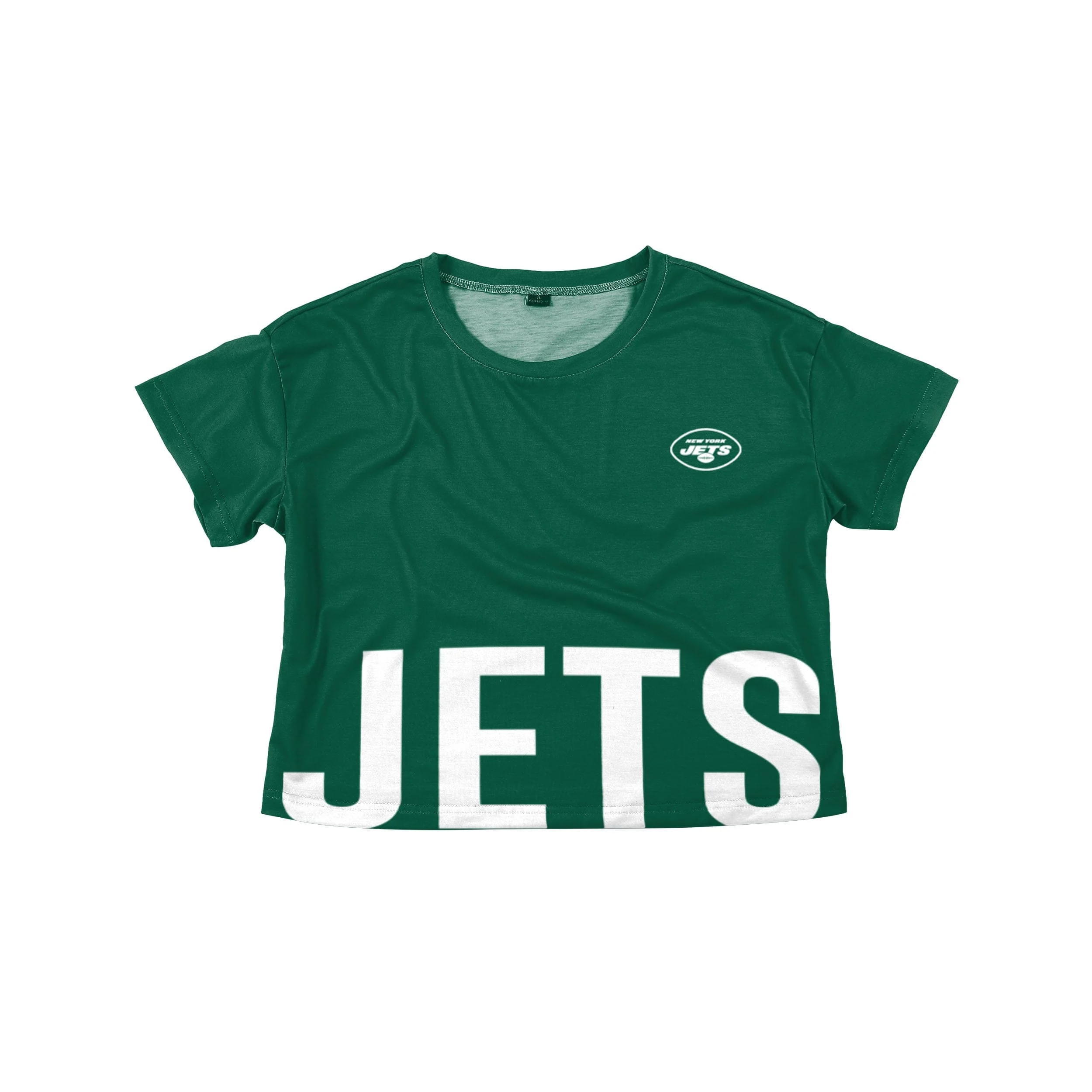 New York Jets NFL Womens Bottom Line Crop Top - Image 2