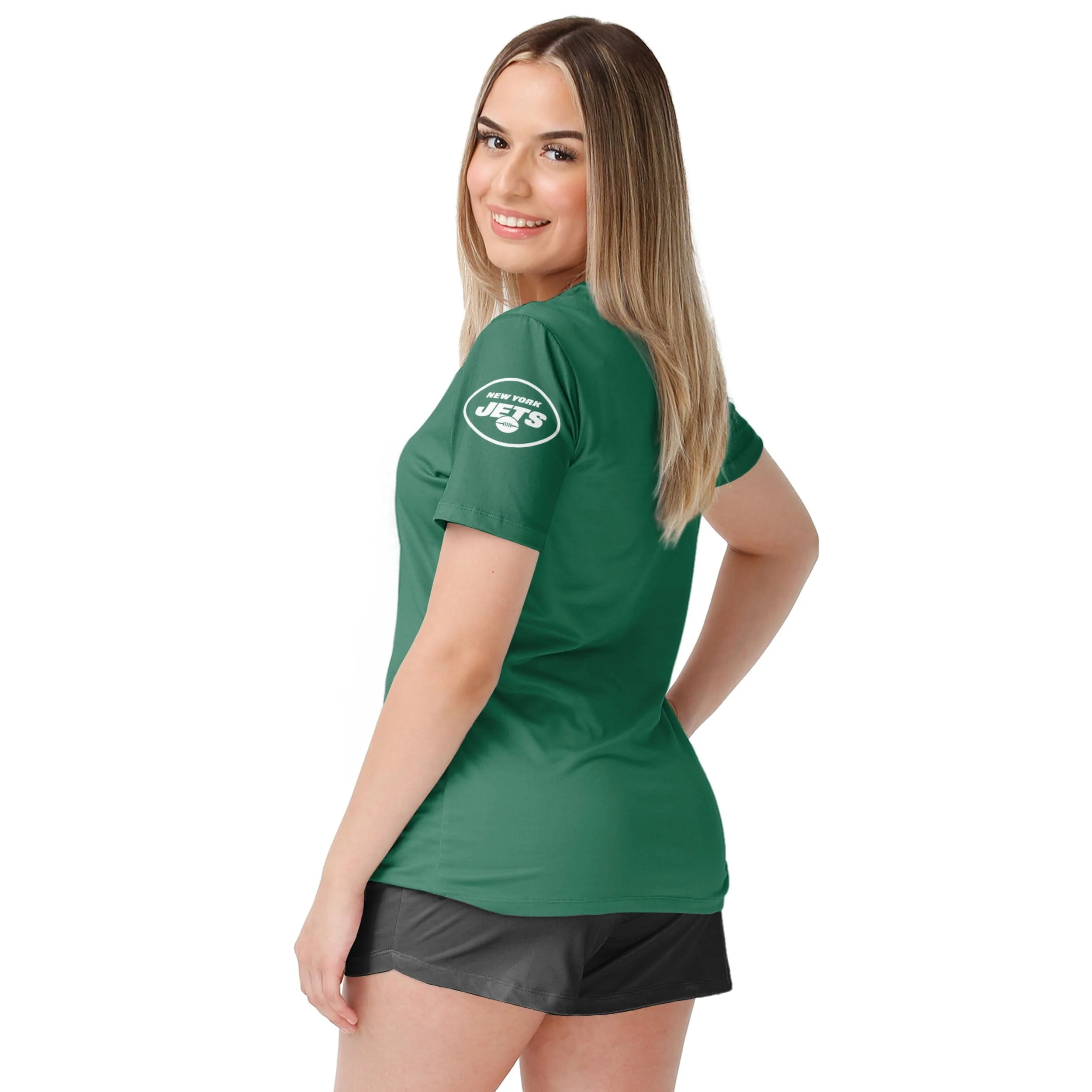 New York Jets NFL Womens Gameday Ready Lounge Shirt - Image 2