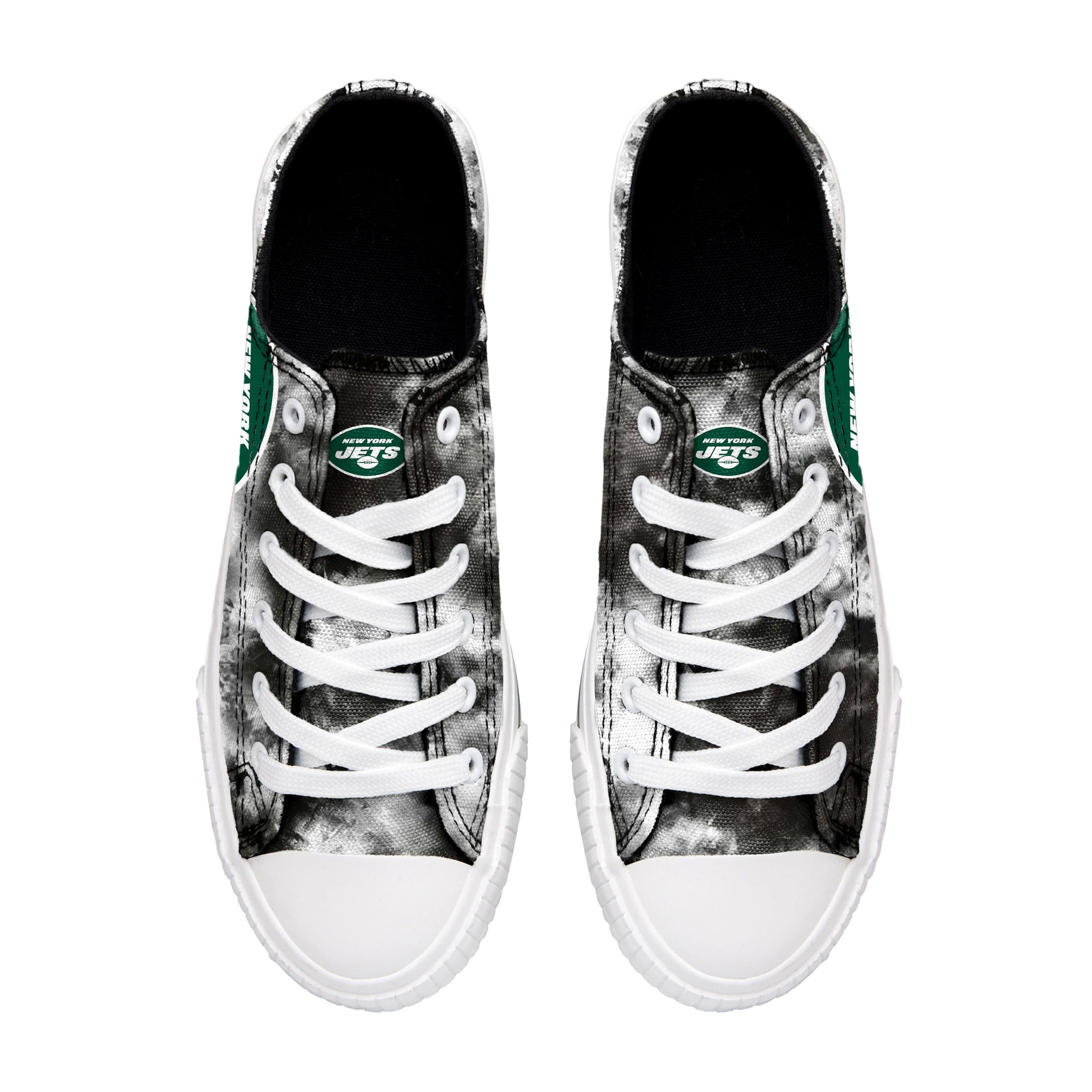 New York Jets NFL Womens Low Top Tie-Dye Canvas Shoe - Image 3