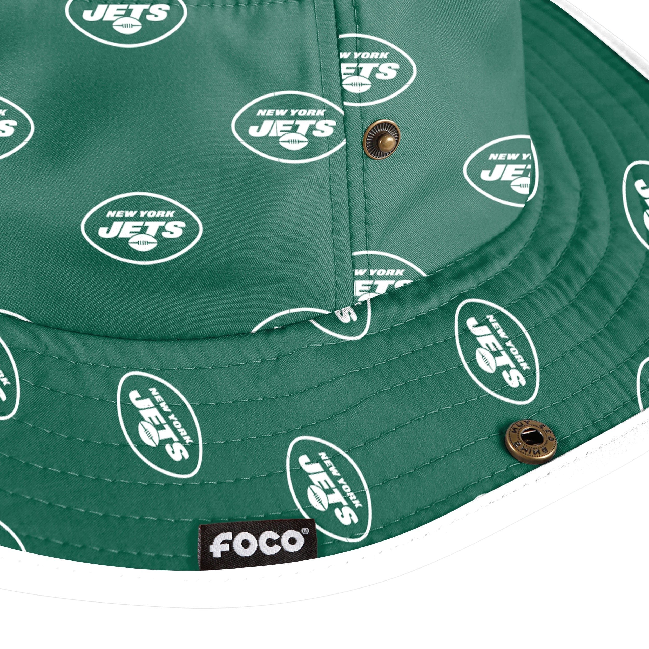 New York Jets NFL Womens Mini Print Hybrid Boonie Hat - Image 3