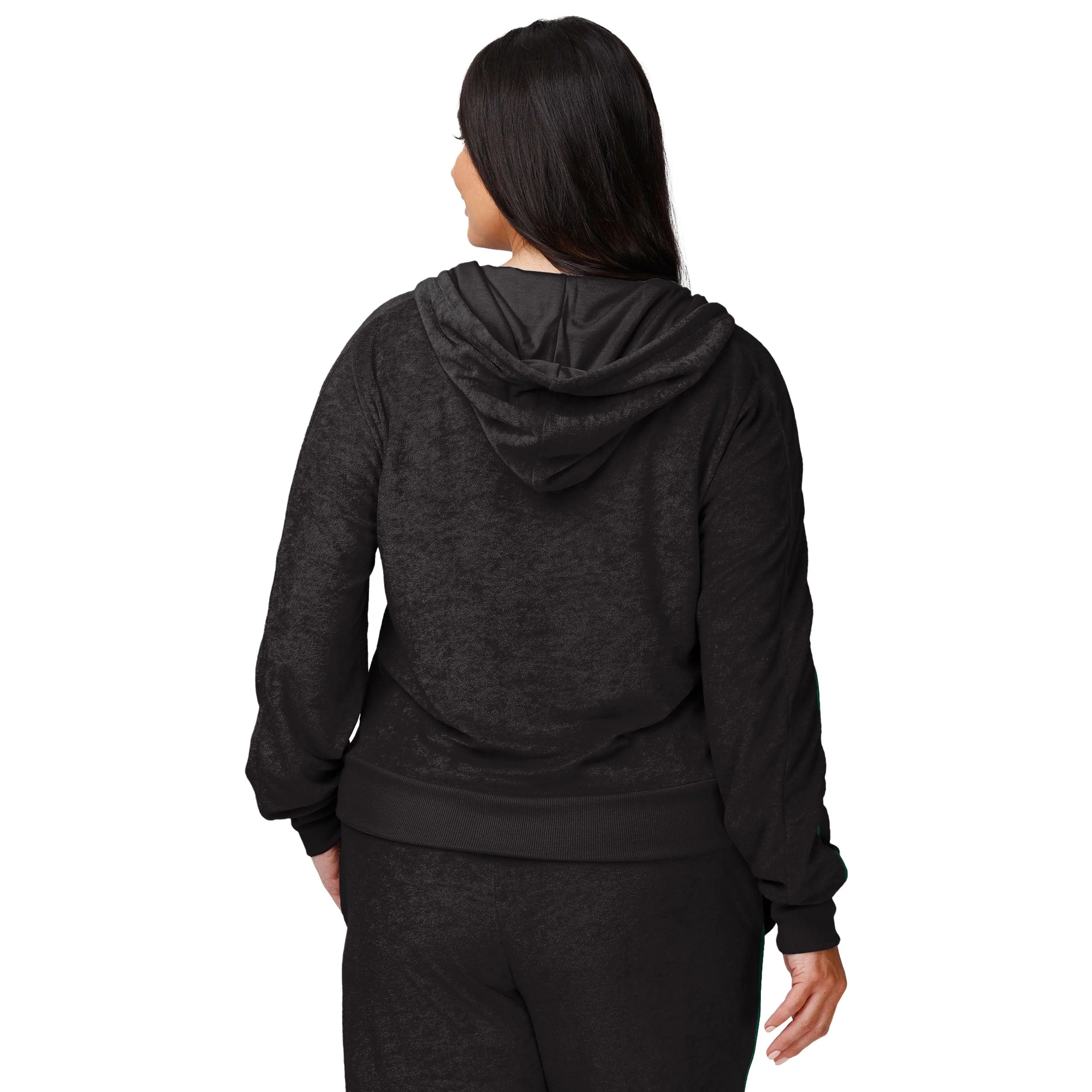 New York Jets NFL Womens Terry Knit Zip Up Top - Image 2