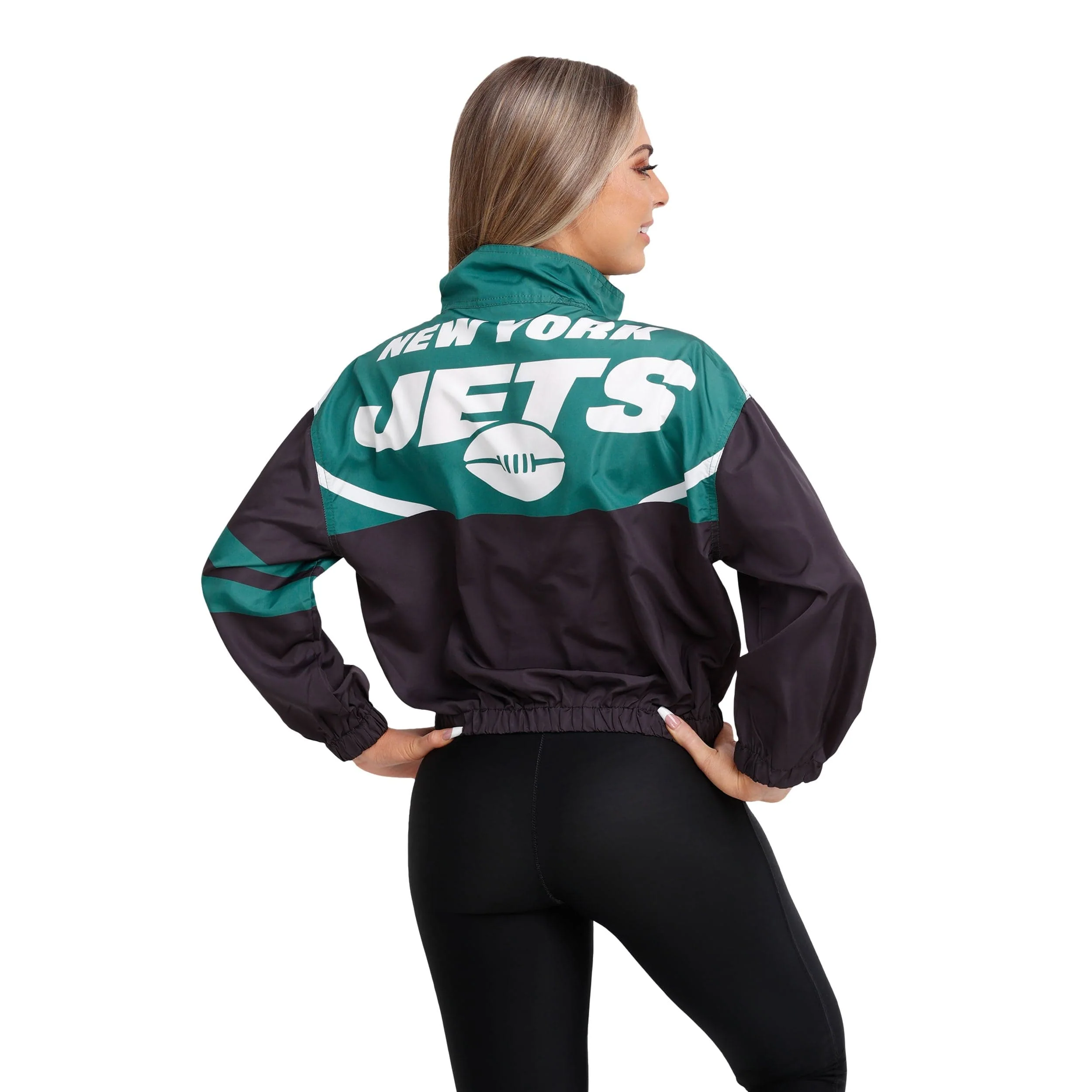 New York Jets NFL Womens Winning Play Windbreaker - Image 2