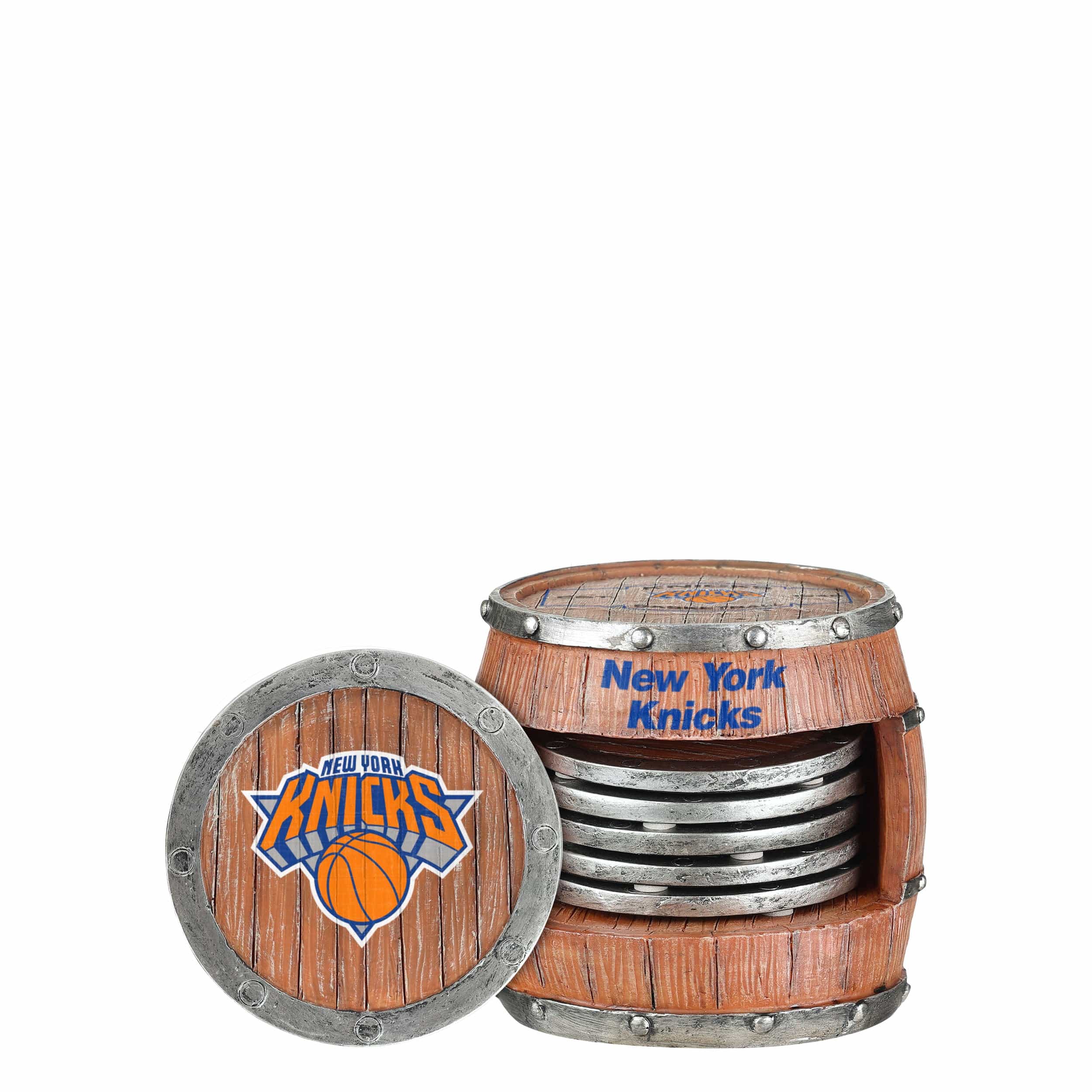 New York Knicks NBA 5 Pack Barrel Coaster Set