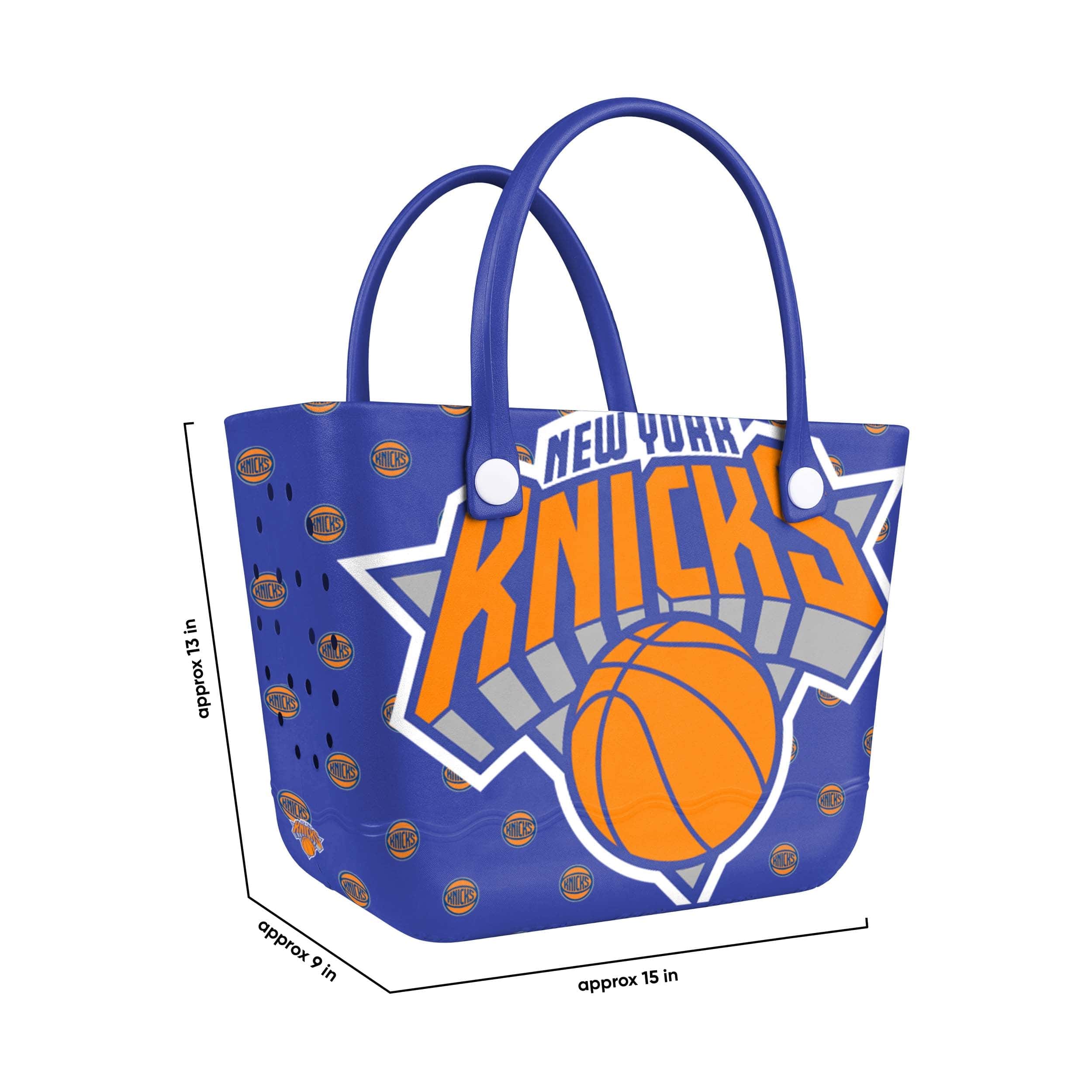 New York Knicks NBA Big Logo Mini Print Tailgate Tote Bag - Image 3