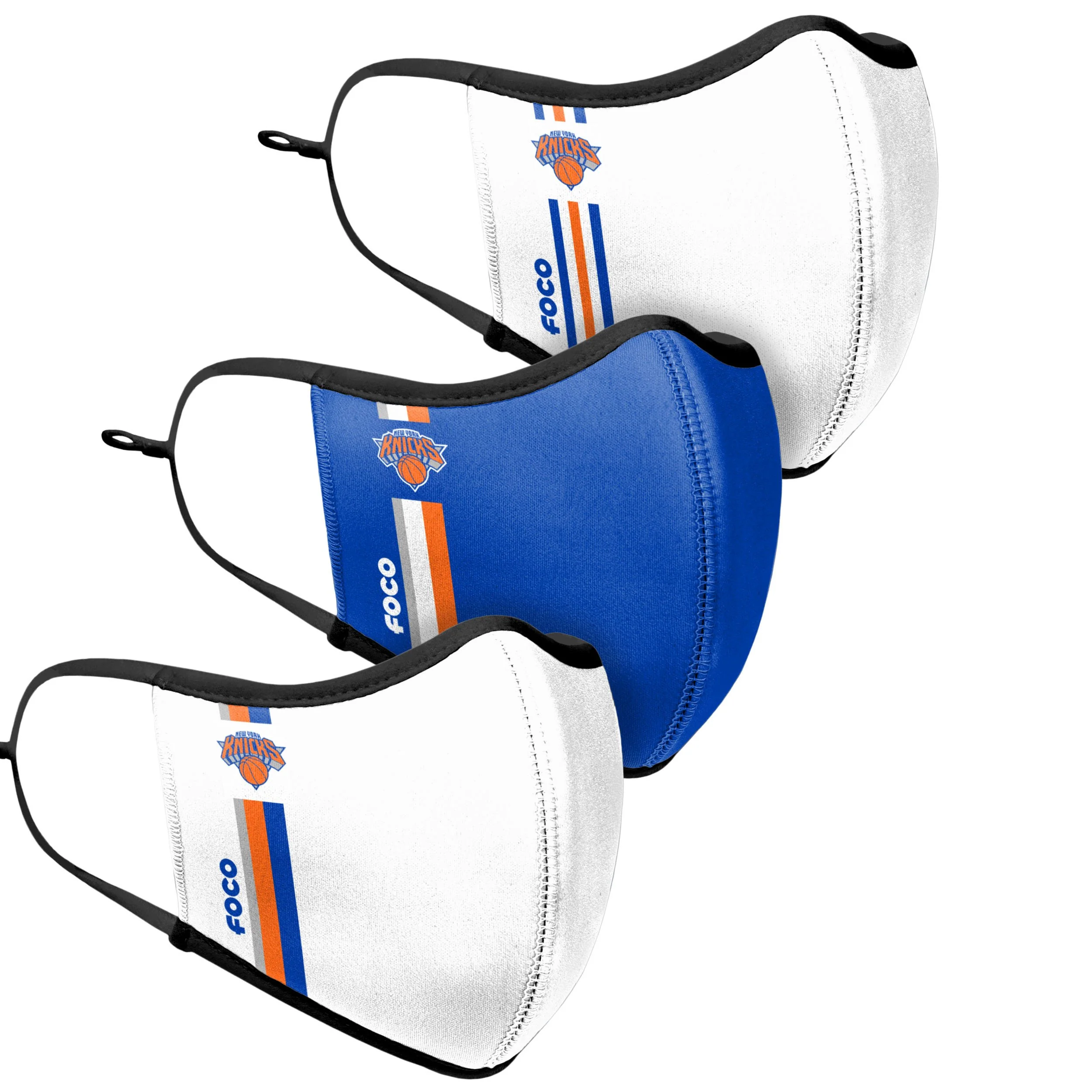 New York Knicks NBA Sport 3 Pack Face Cover - Image 3