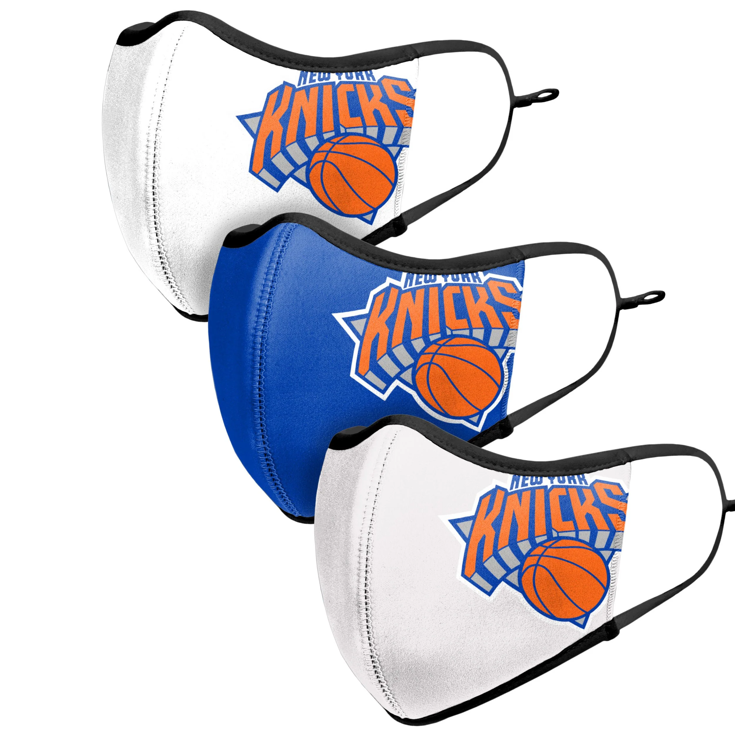 New York Knicks NBA Sport 3 Pack Face Cover - Image 4