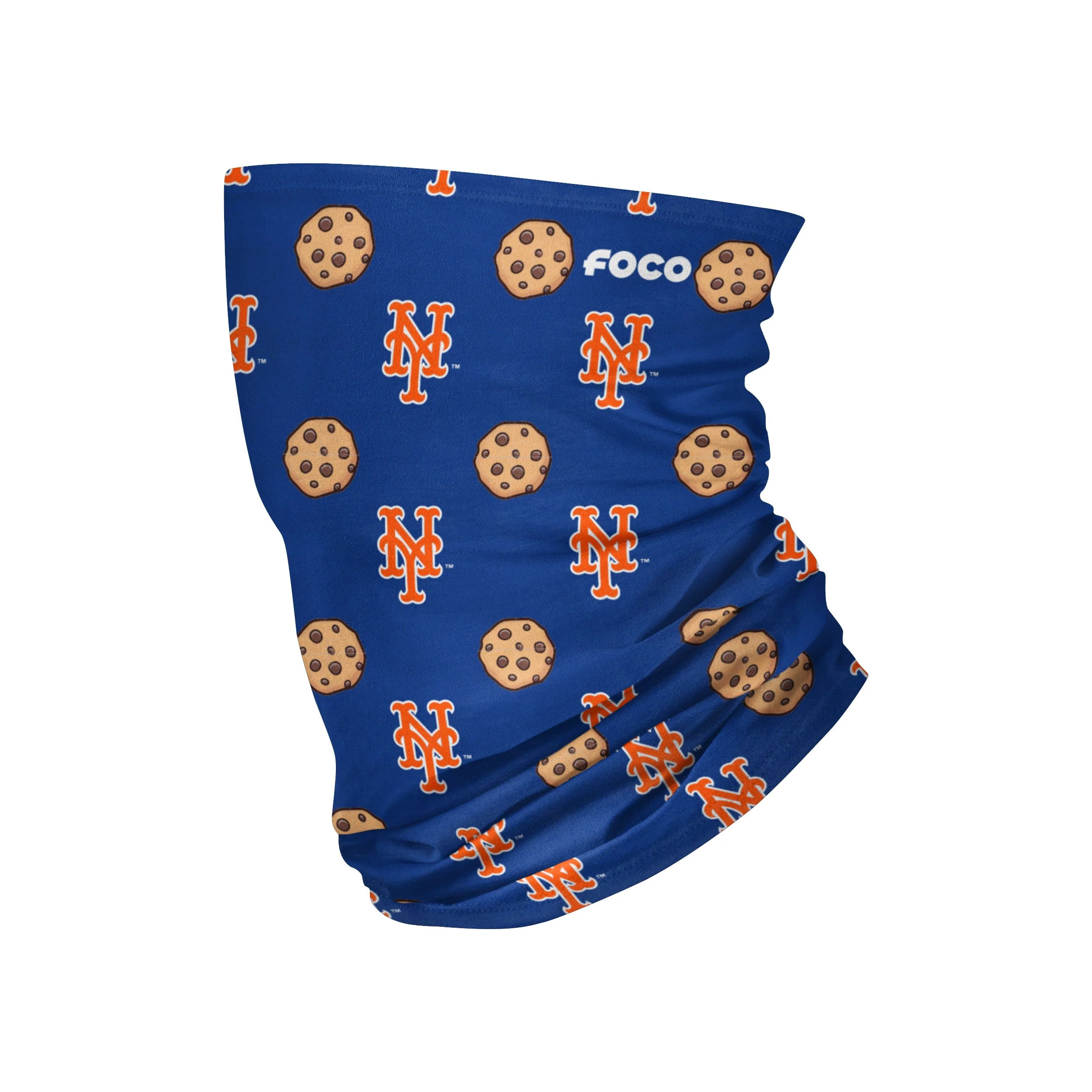 New York Mets MLB Blue Repeat Cookie Stitched Gaiter Scarf