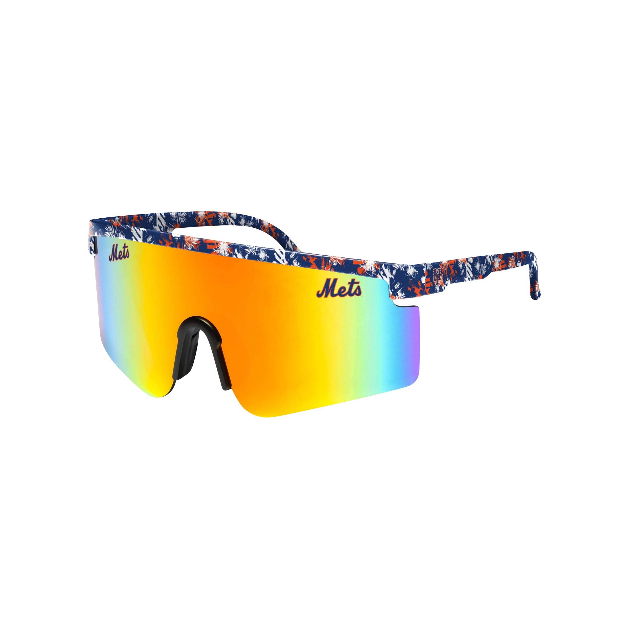 New York Mets MLB Floral Large Frame Sunglasses
