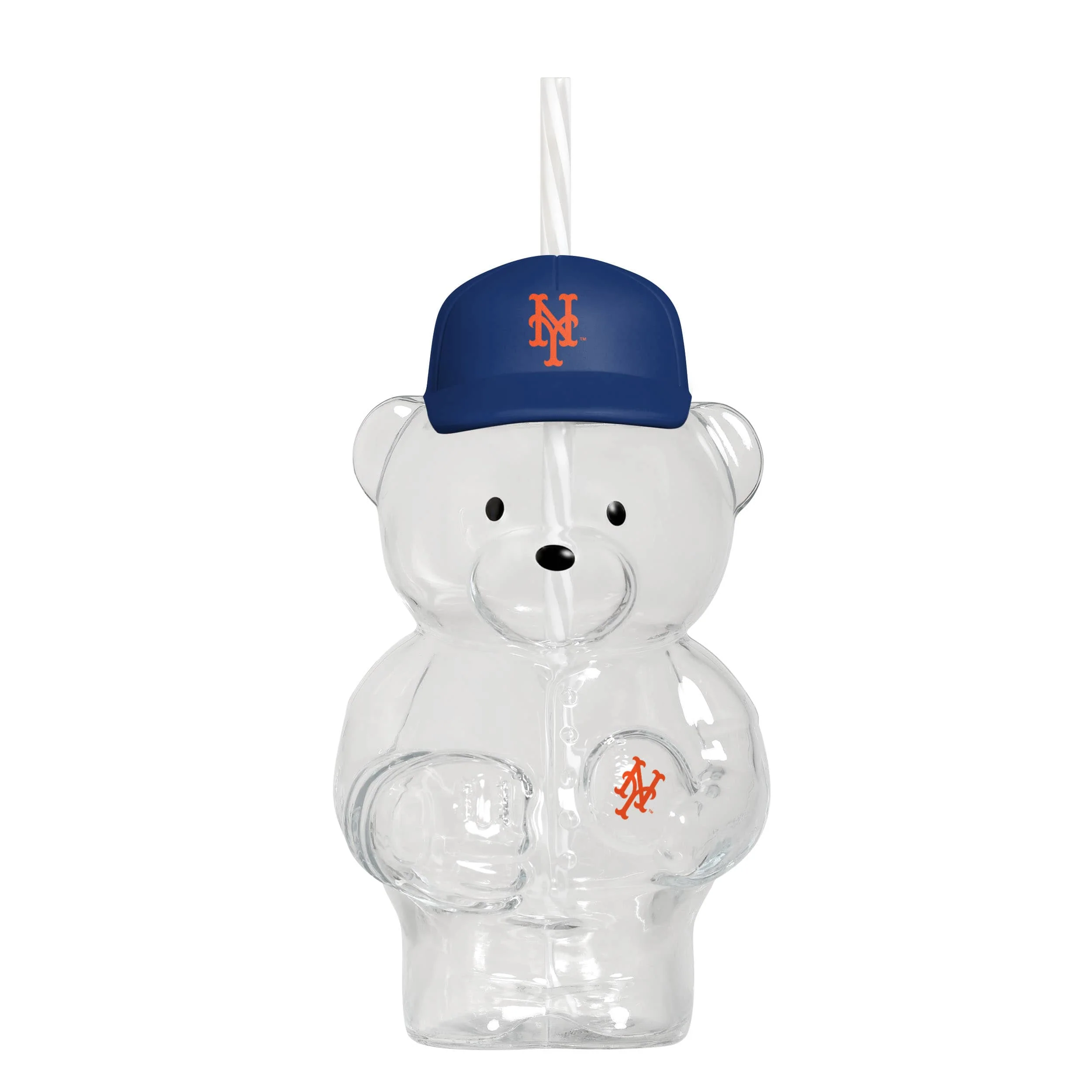 New York Mets MLB Glass Bear Tumbler (PREORDER - SHIPS LATE JUNE)