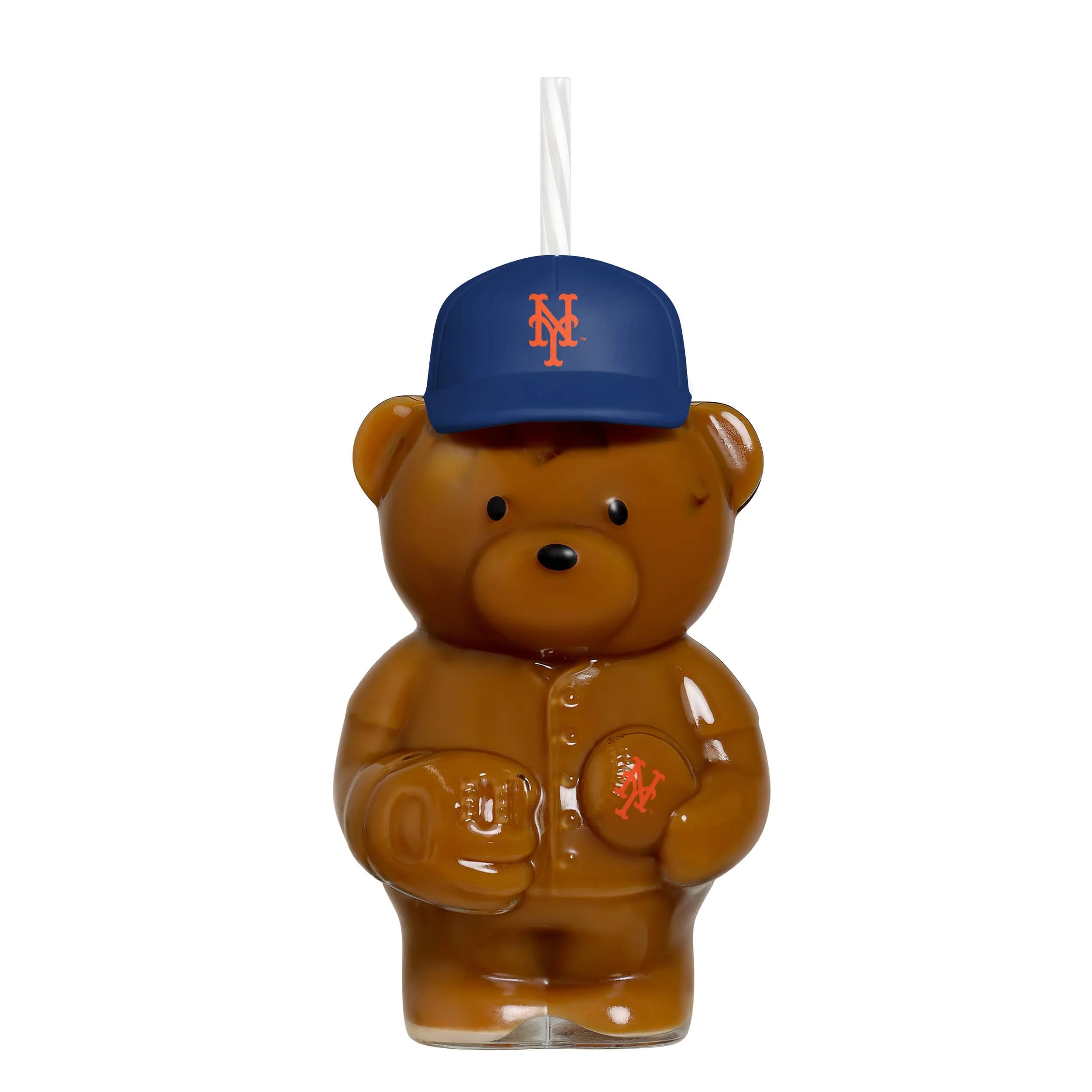 New York Mets MLB Glass Bear Tumbler (PREORDER - SHIPS LATE JUNE) - Image 2