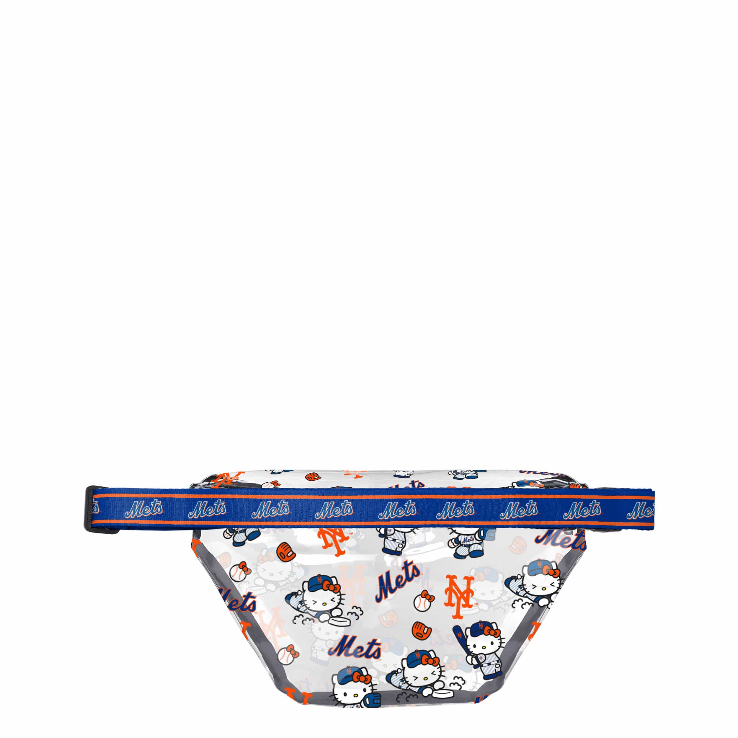 New York Mets MLB Hello Kitty® Clear Fanny Pack (PREORDER - SHIPS MID JULY) - Image 2