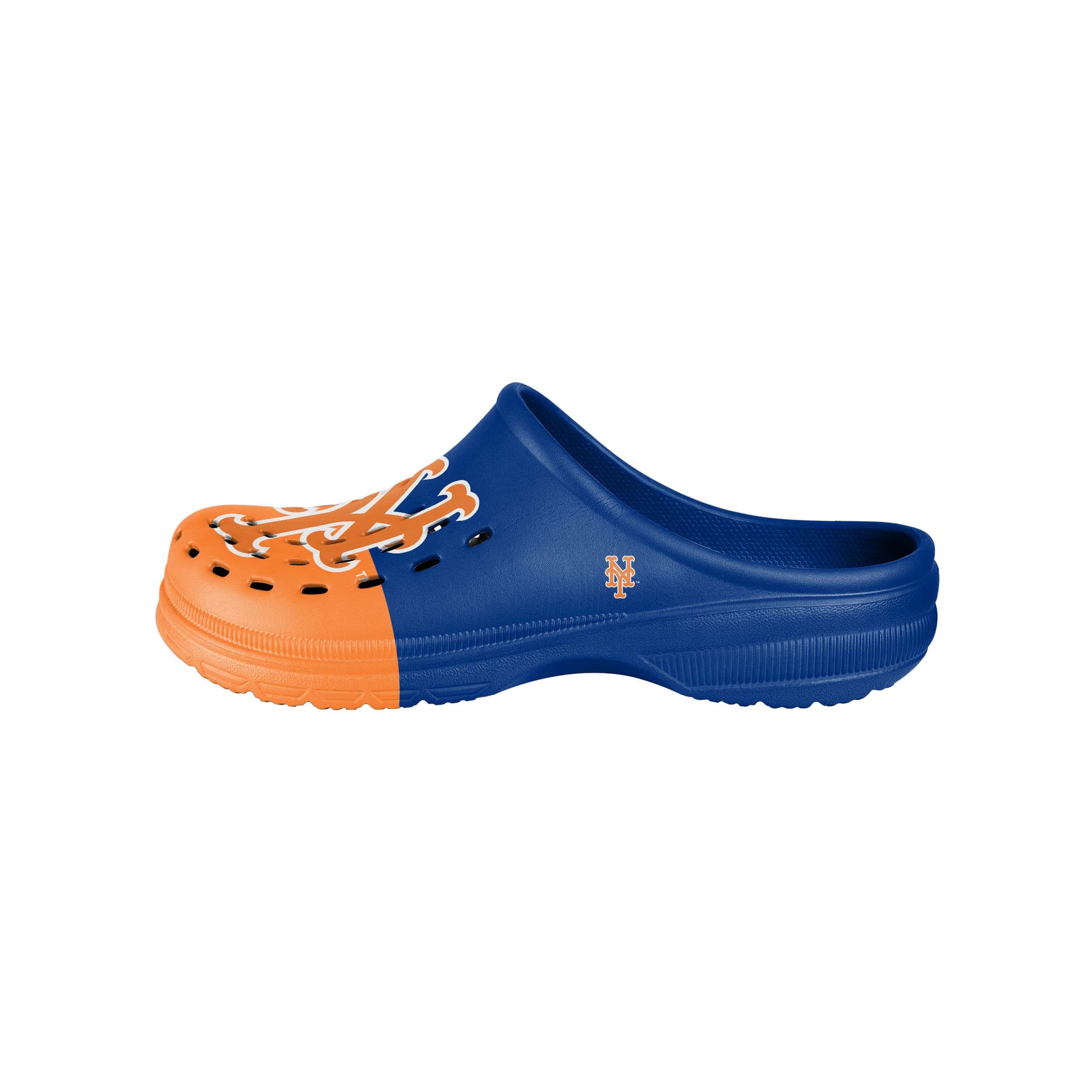 New York Mets MLB Mens Colorblock Big Logo Clog - Image 2