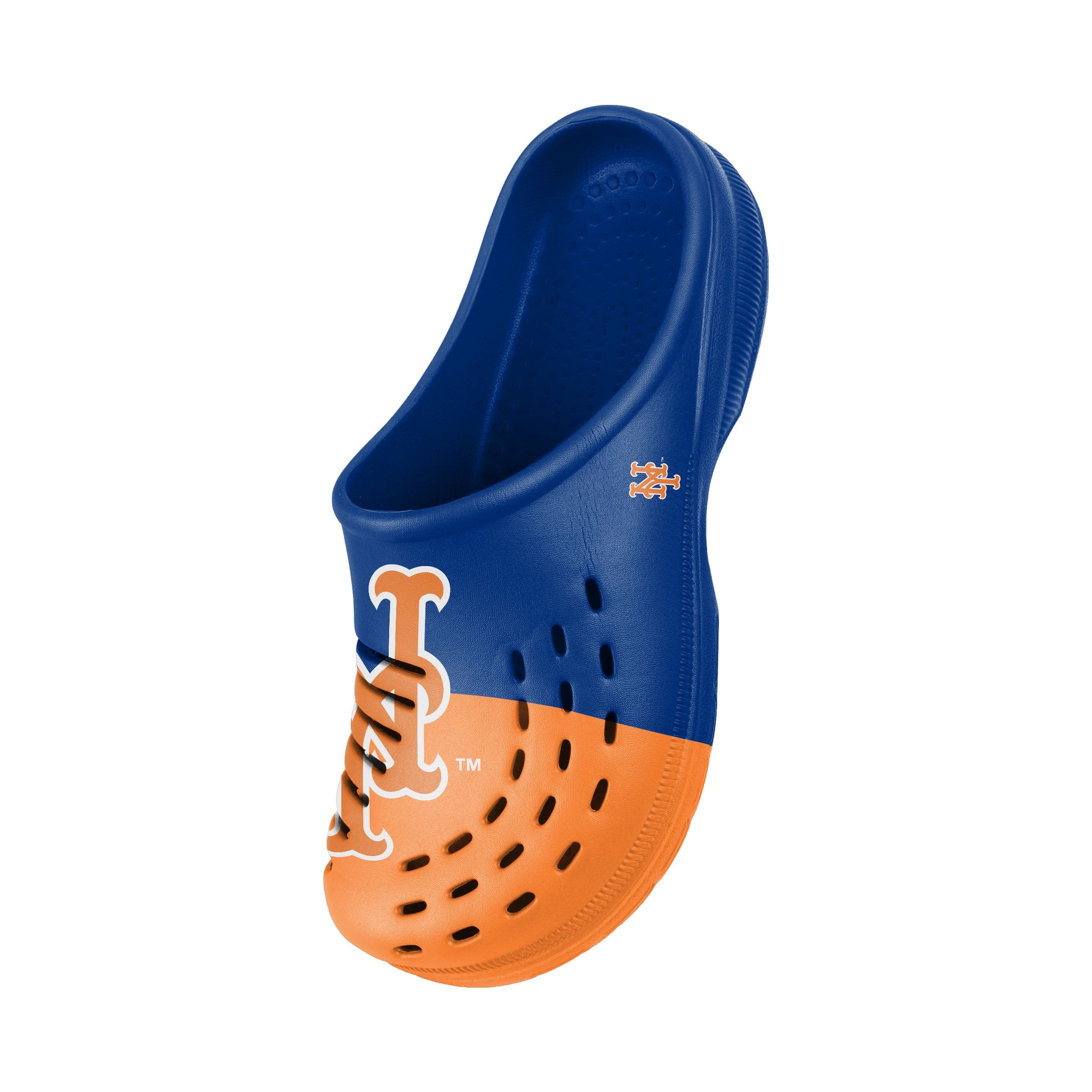 New York Mets MLB Mens Colorblock Big Logo Clog - Image 3