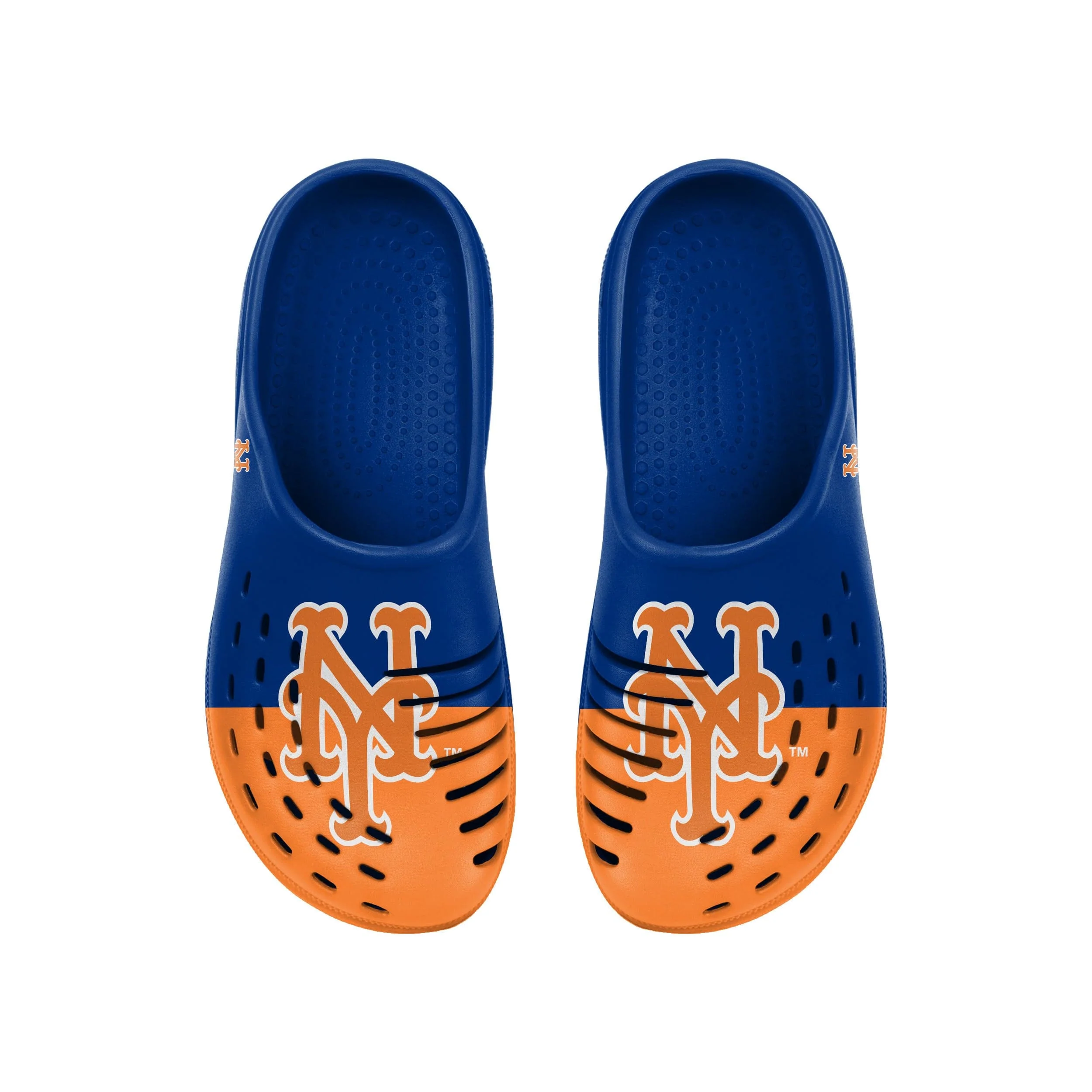New York Mets MLB Mens Colorblock Big Logo Clog - Image 4