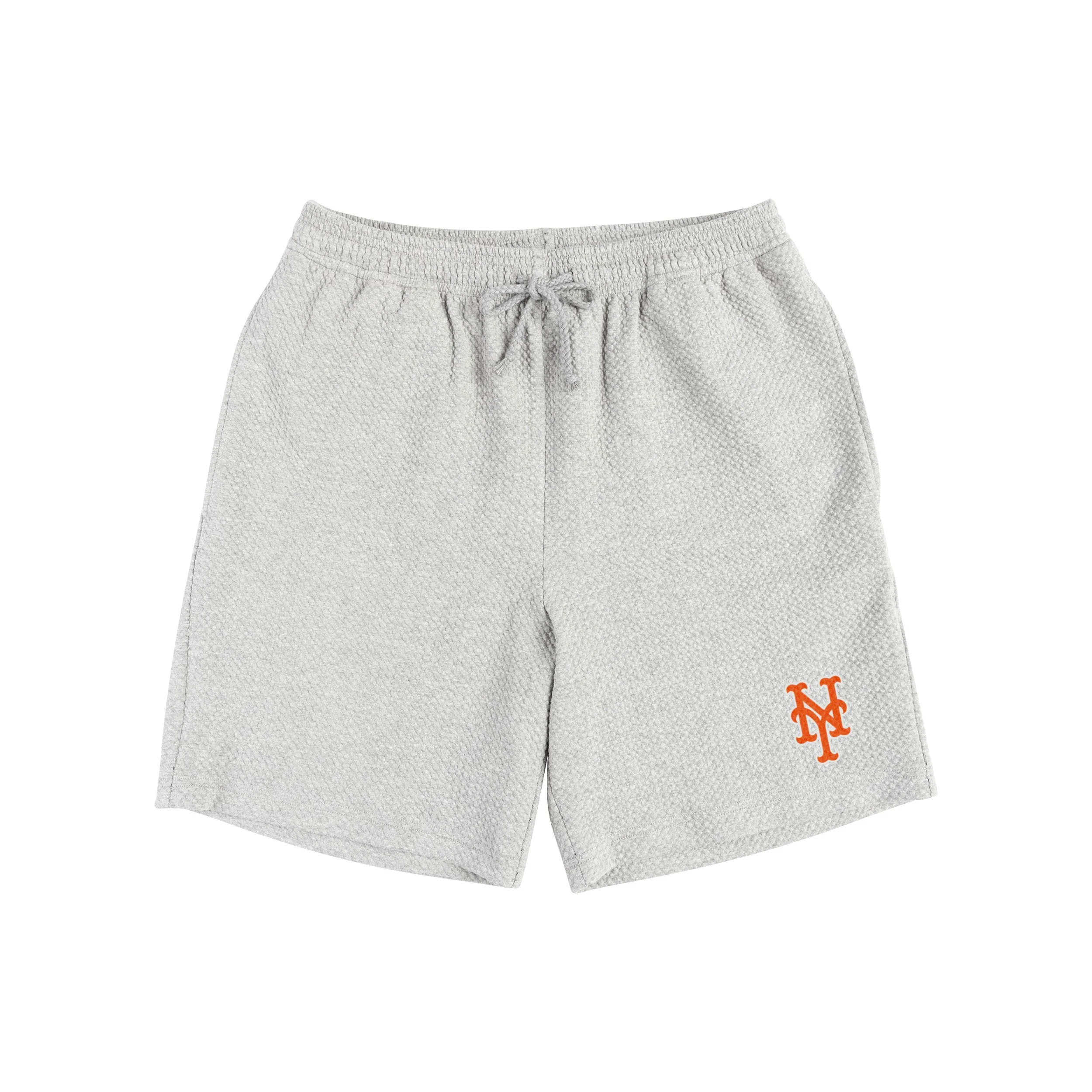 New York Mets MLB Mens Gray Woven Shorts - Image 4